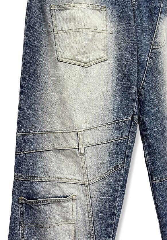 Rap Tees 🔥NOIZ JEANS Hip Hop Rap Baggy Patina Stain Denim Pants Size US 32 / EU 48 - 5 Thumbnail