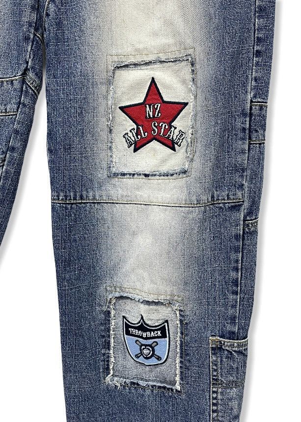 Rap Tees 🔥NOIZ JEANS Hip Hop Rap Baggy Patina Stain Denim Pants Size US 32 / EU 48 - 6 Thumbnail