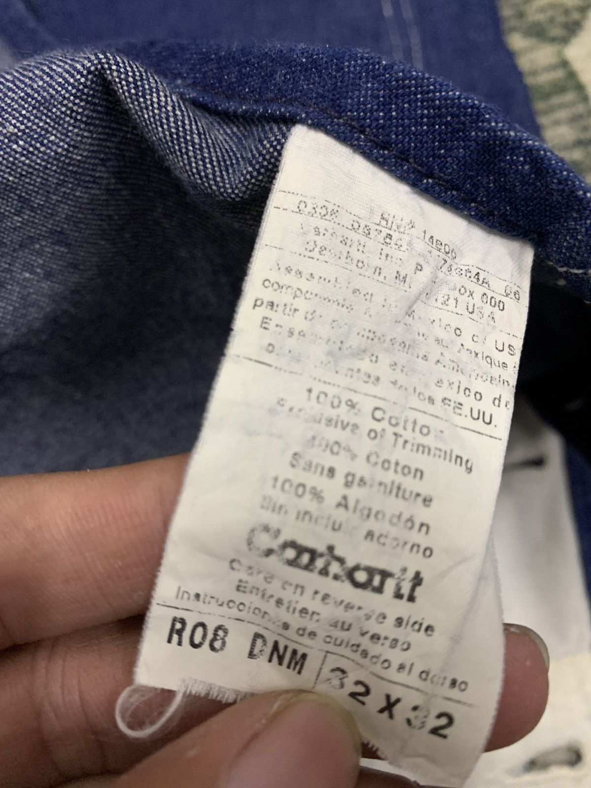 Carhartt Vintage 90s Carhartt Denim Overall Size US 32 / EU 48 - 6 Thumbnail