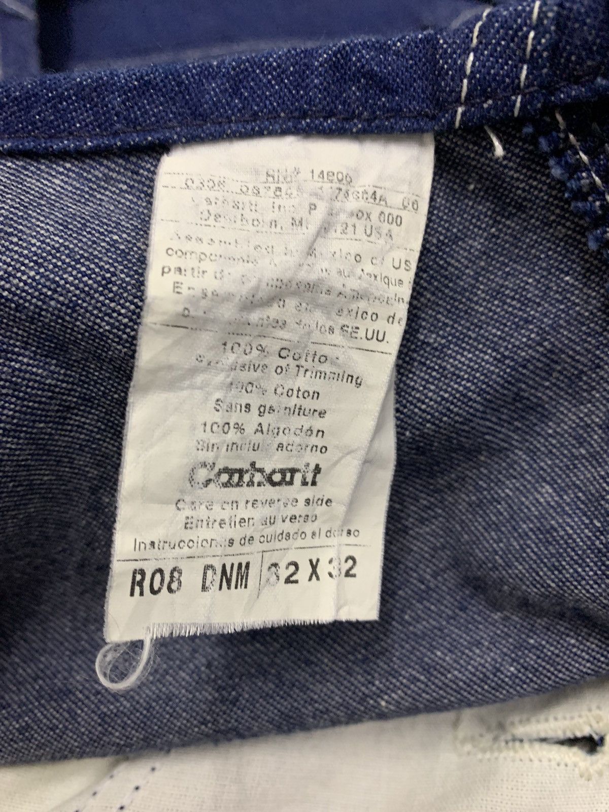 Carhartt Vintage 90s Carhartt Denim Overall Size US 32 / EU 48 - 4 Thumbnail