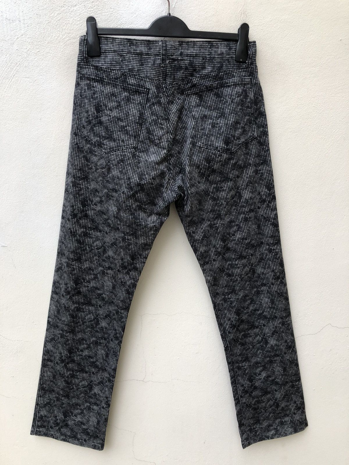 Vintage KROFOFRO Japan Camo Houndstooth Striped Stretch Pant Size US 30 / EU 46 - 12 Thumbnail