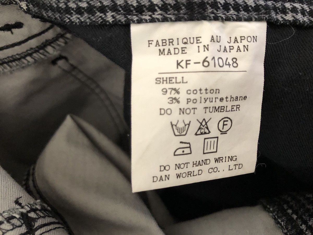 Vintage KROFOFRO Japan Camo Houndstooth Striped Stretch Pant Size US 30 / EU 46 - 17 Thumbnail