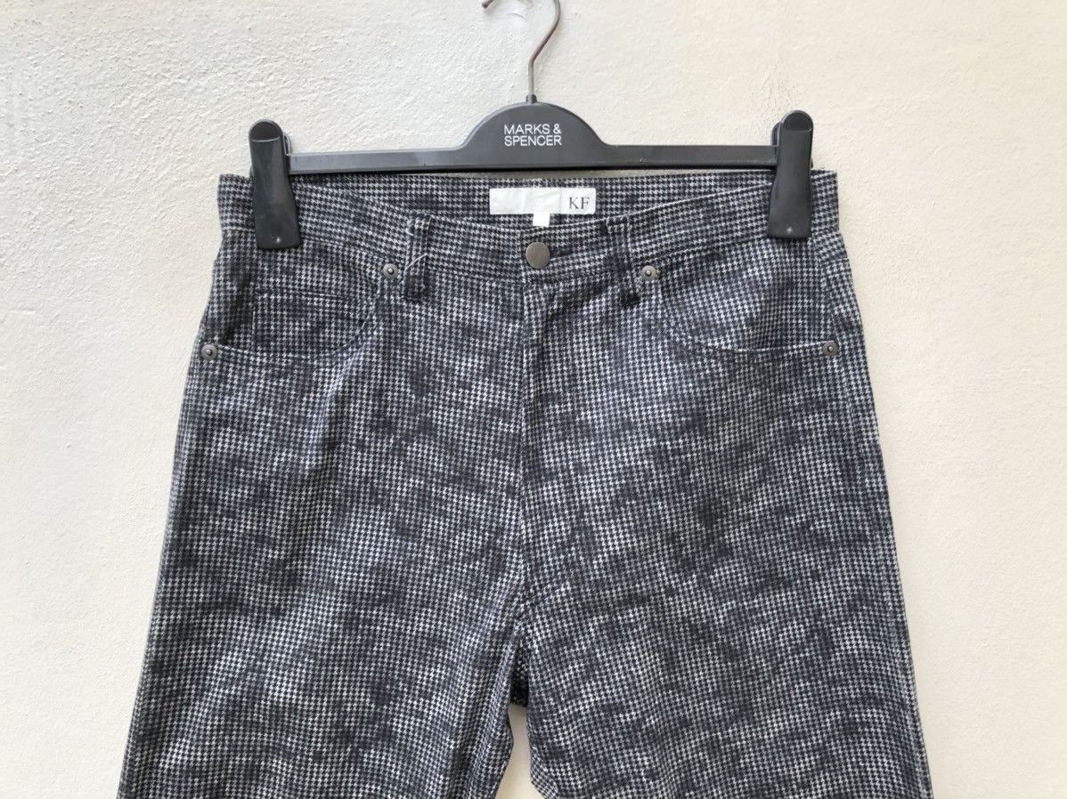 Vintage KROFOFRO Japan Camo Houndstooth Striped Stretch Pant Size US 30 / EU 46 - 7 Thumbnail