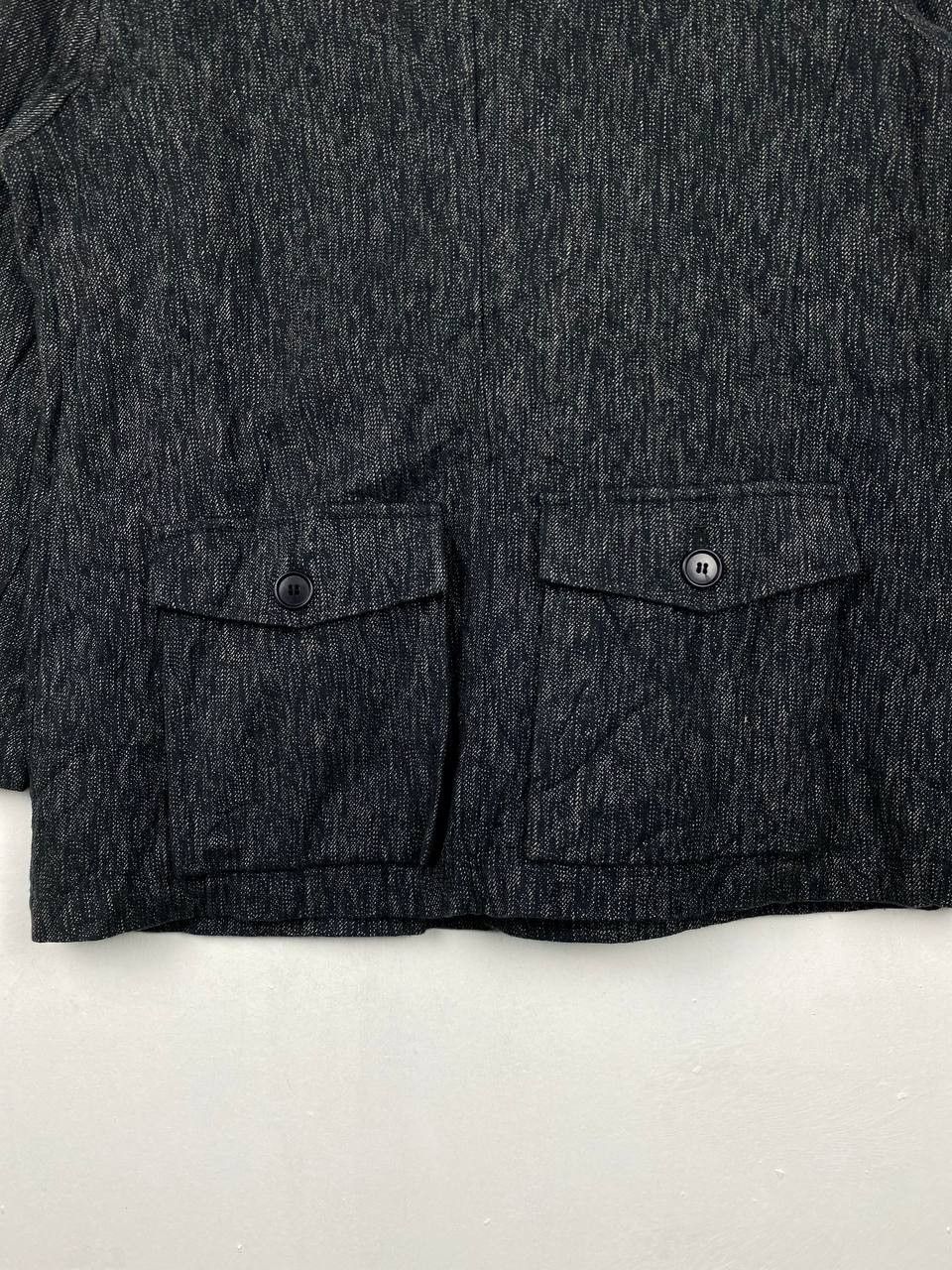 Japanese Brand vintage salt and pepper denim jacket nice design Size US L / EU 52-54 / 3 - 8 Thumbnail