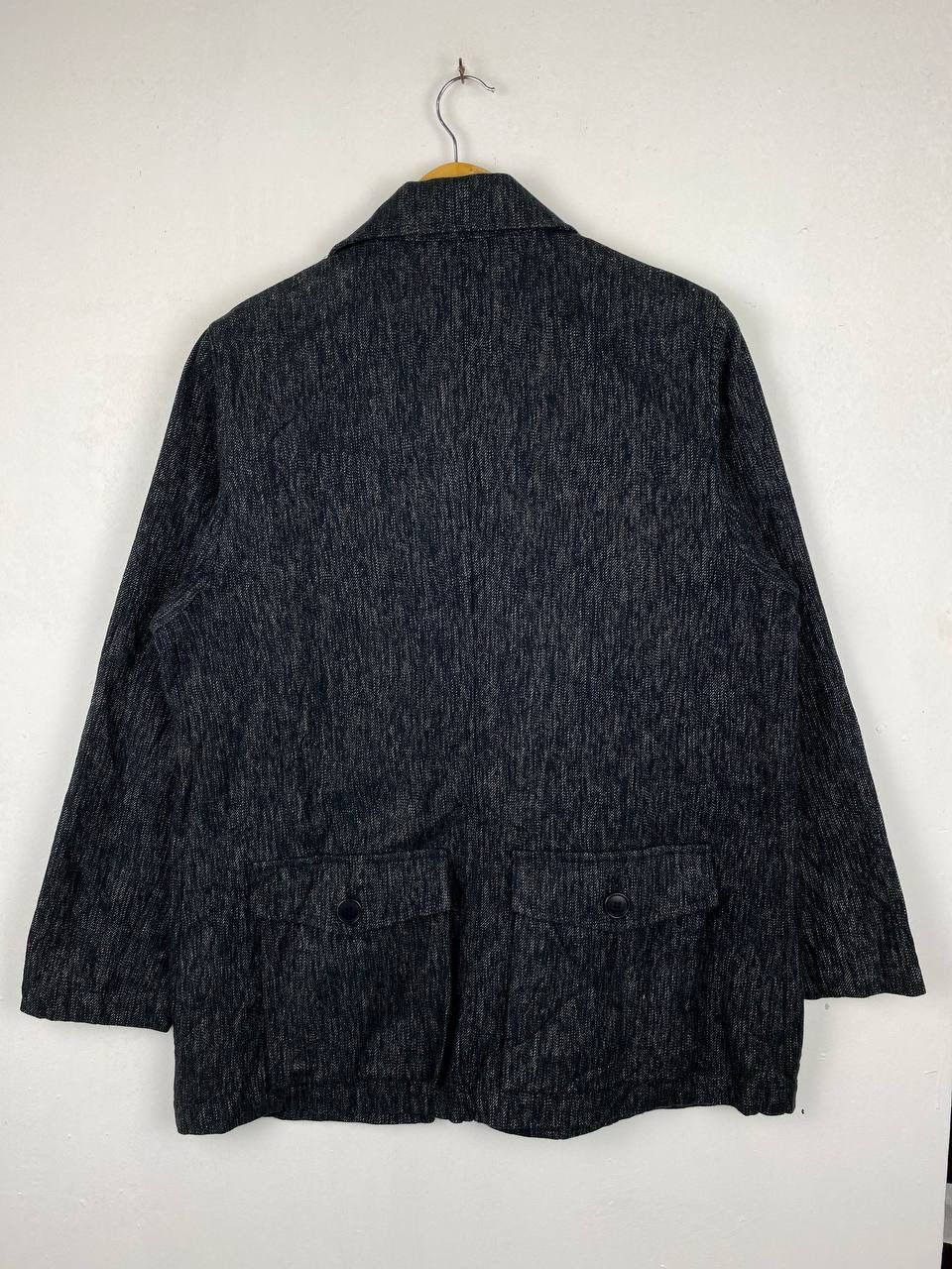 Japanese Brand vintage salt and pepper denim jacket nice design Size US L / EU 52-54 / 3 - 7 Thumbnail