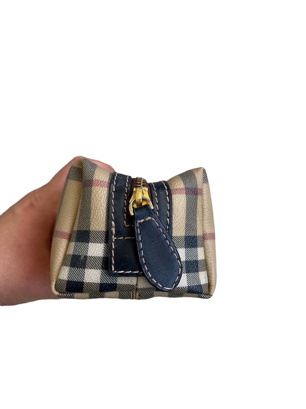 Burberry 🔥Burberry Nova Check Leather Small Bag/Burberry Cosmetic Bag Size ONE SIZE - 7 Thumbnail