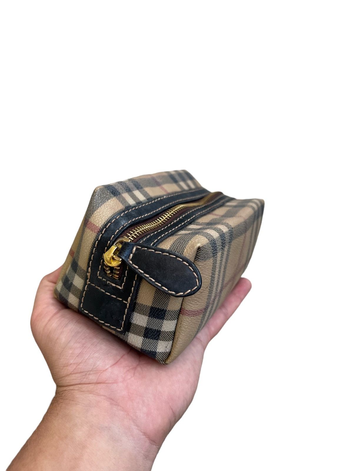 Hot BURBERRY Nova Check Small Cosmetic Bag Pouch