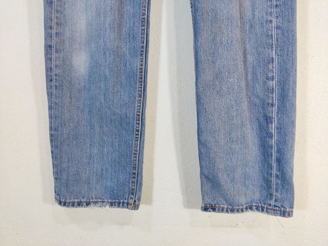 Levi's levis 505 straight cut distressed denim Size US 35 - 7 Thumbnail