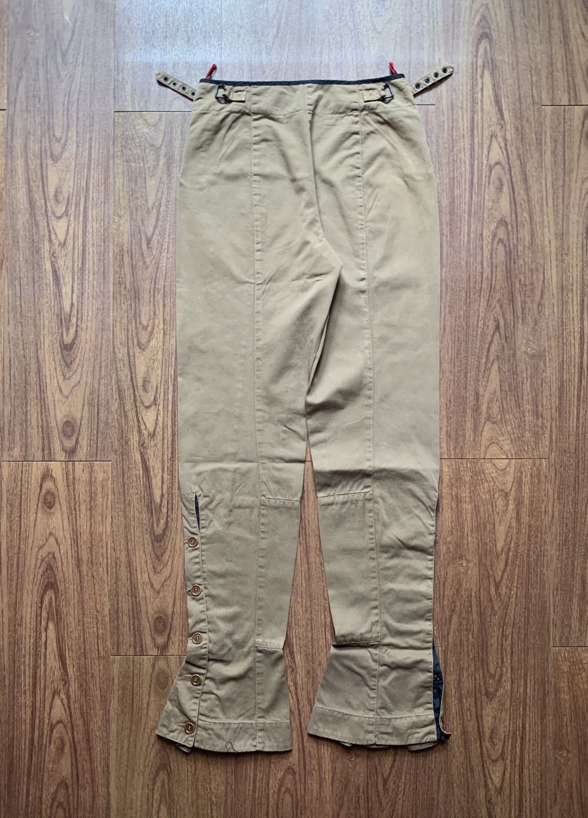 Prada 2000s Flared Buttoned Trousers Size US 30 / EU 46 - 7 Thumbnail