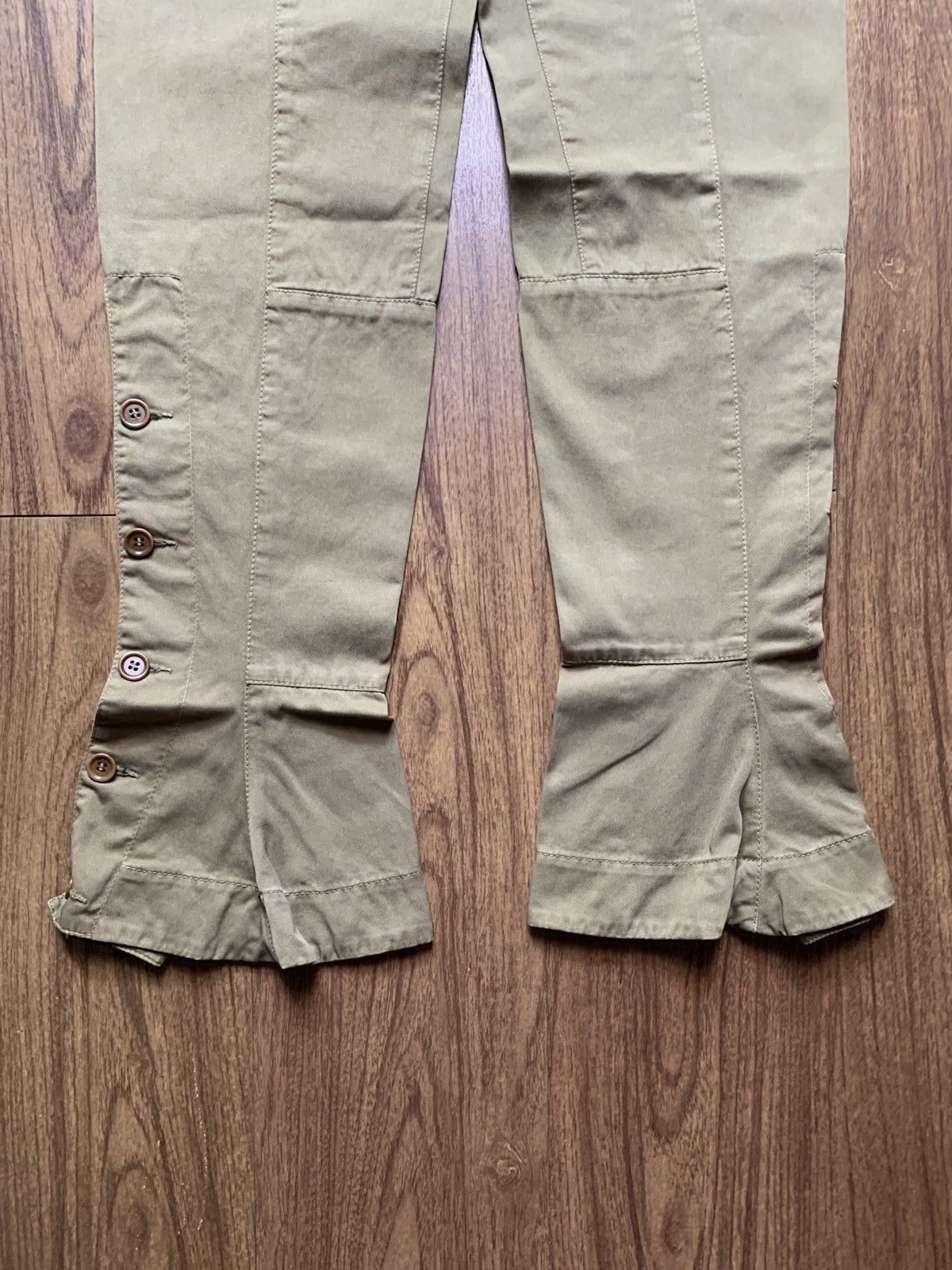 Prada 2000s Flared Buttoned Trousers Size US 30 / EU 46 - 3 Thumbnail