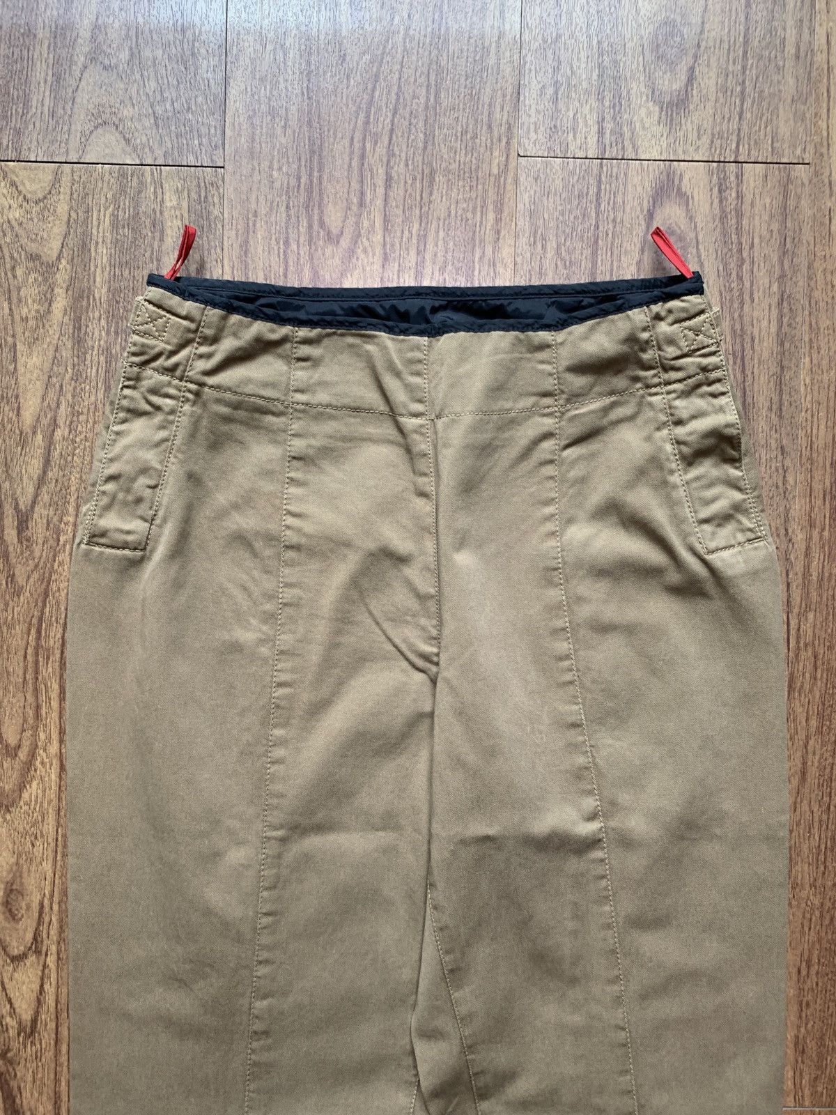 Prada 2000s Flared Buttoned Trousers Size US 30 / EU 46 - 4 Thumbnail