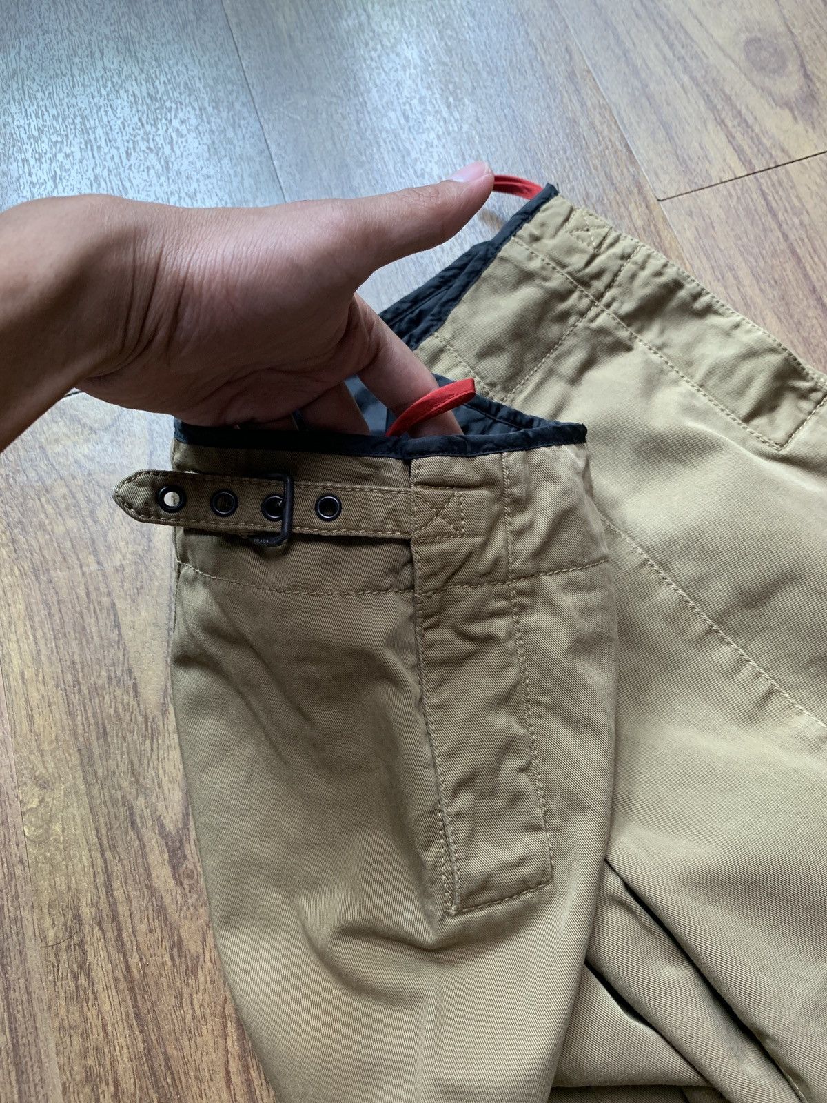 Prada 2000s Flared Buttoned Trousers Size US 30 / EU 46 - 5 Thumbnail