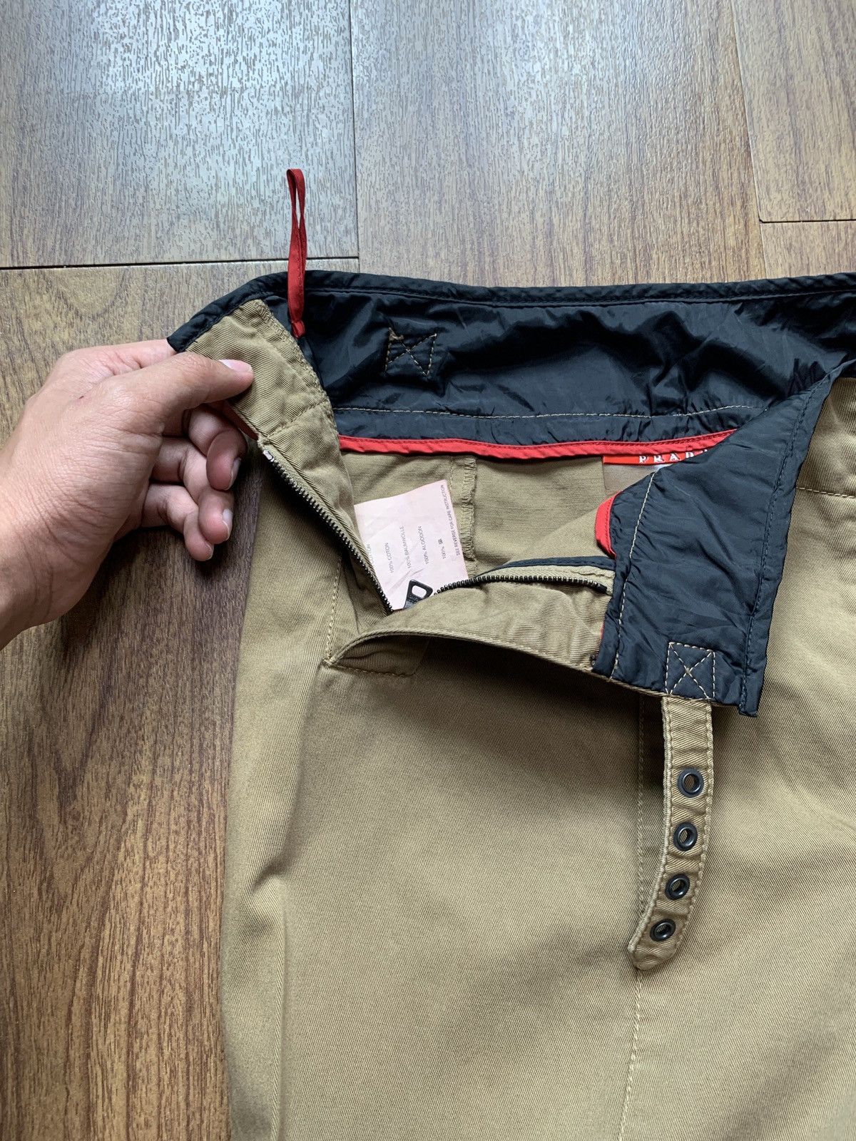 Prada 2000s Flared Buttoned Trousers Size US 30 / EU 46 - 6 Thumbnail