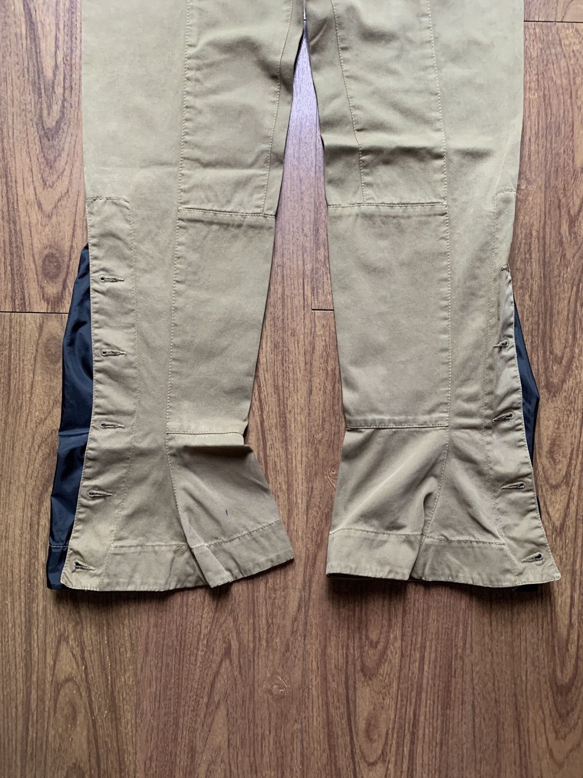 Prada 2000s Flared Buttoned Trousers Size US 30 / EU 46 - 9 Thumbnail