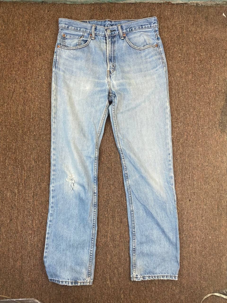 Levi's levis 516 lightwash distressed denim Size US 34 / EU 50 - 2 Thumbnail