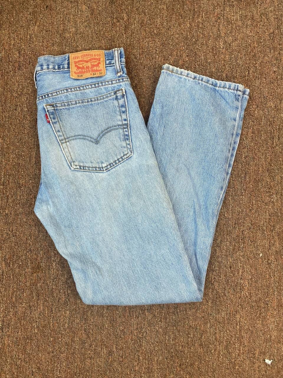Levi's levis 516 lightwash distressed denim Size US 34 / EU 50 - 3 Thumbnail