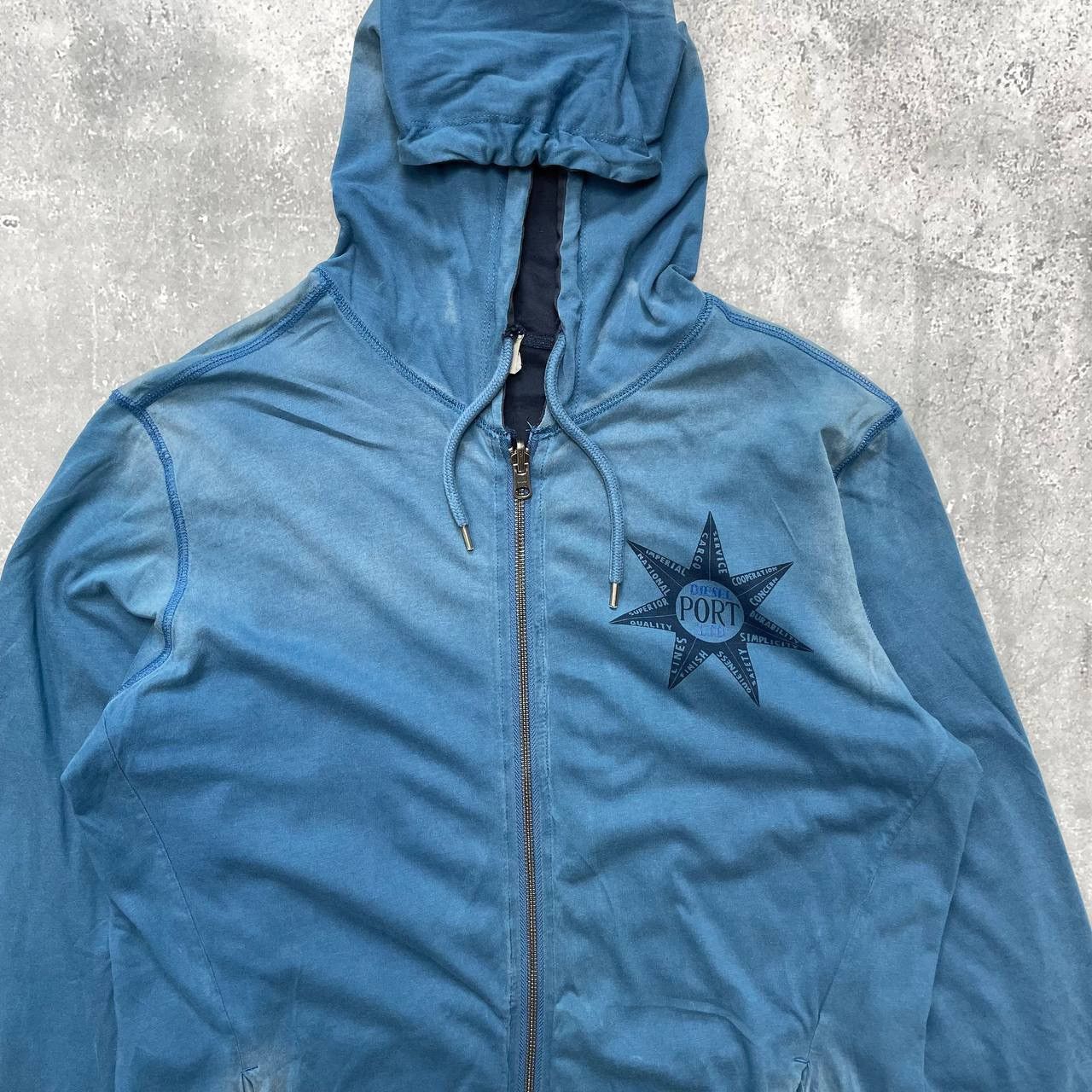 Other Diesel Reversible Full Zip Up Hoodie Faded Blue Size M Size US M / EU 48-50 / 2 - 9 Thumbnail