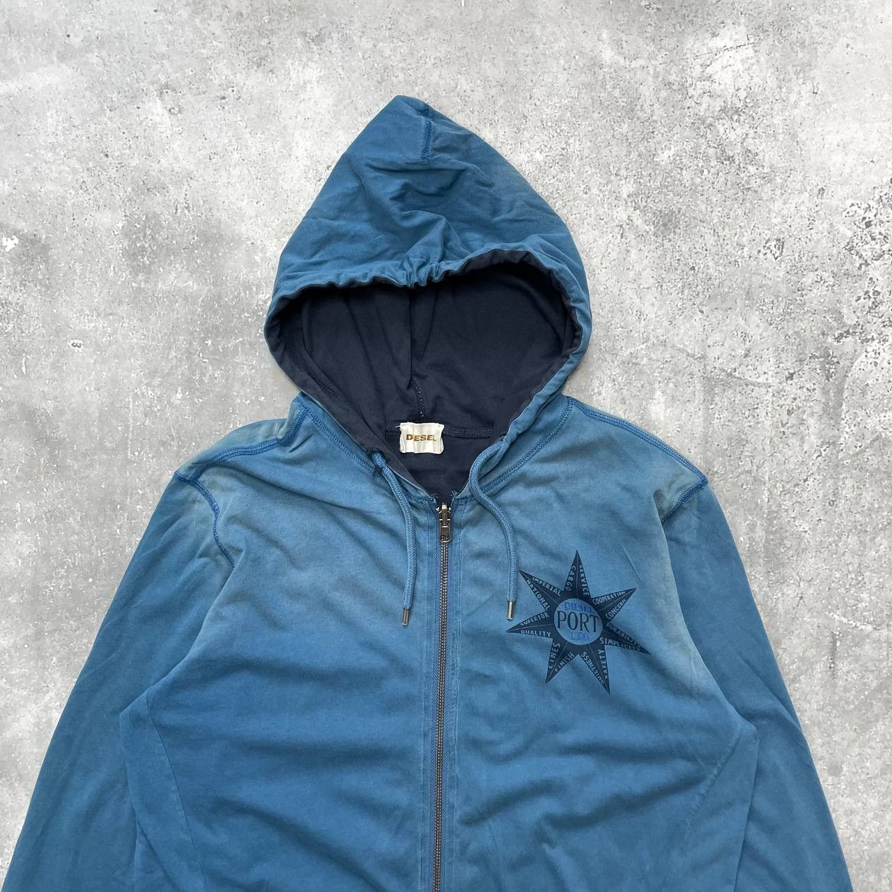 Other Diesel Reversible Full Zip Up Hoodie Faded Blue Size M Size US M / EU 48-50 / 2 - 5 Thumbnail