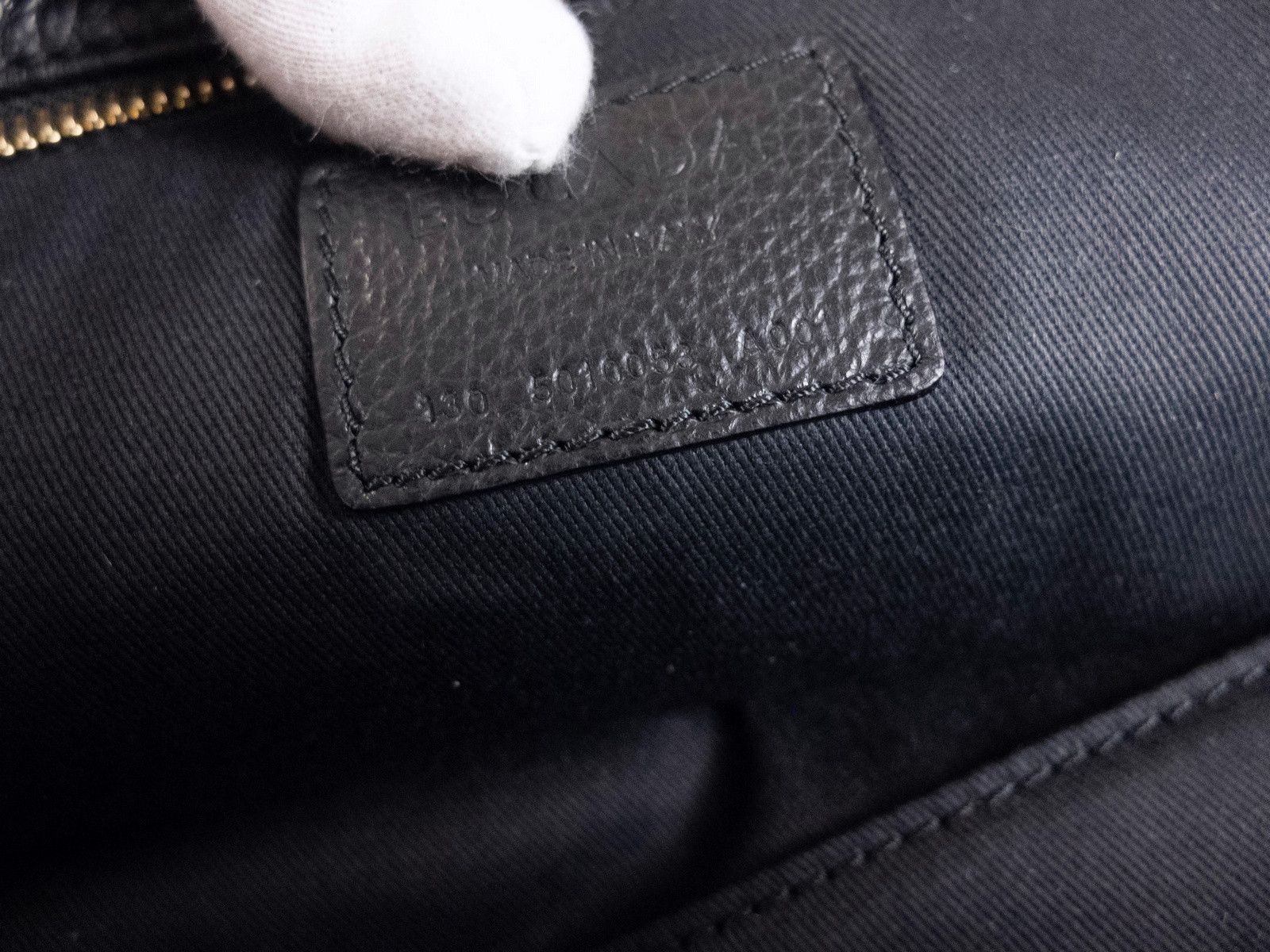 Escada ESCADA black leather top handle bag handbag authentic q Size ONE SIZE - 11 Thumbnail