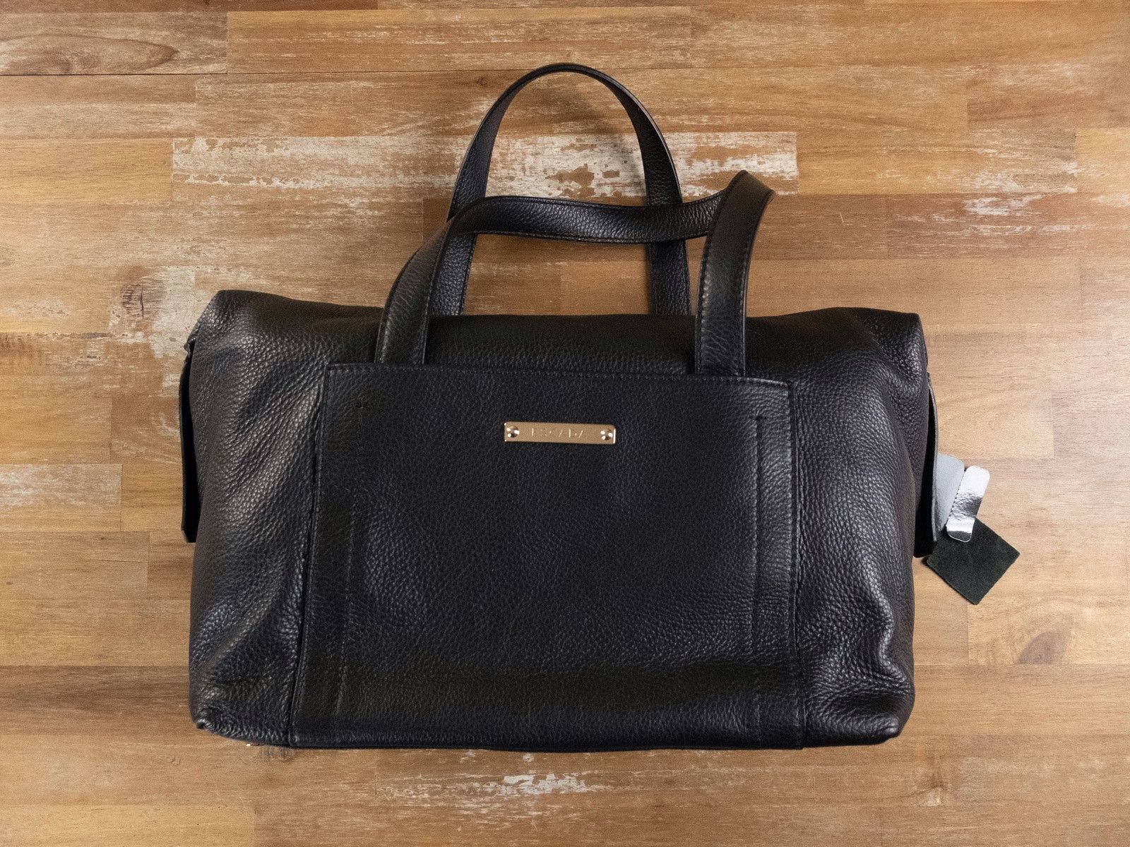 Escada ESCADA black leather top handle bag handbag authentic q Size ONE SIZE - 12 Thumbnail