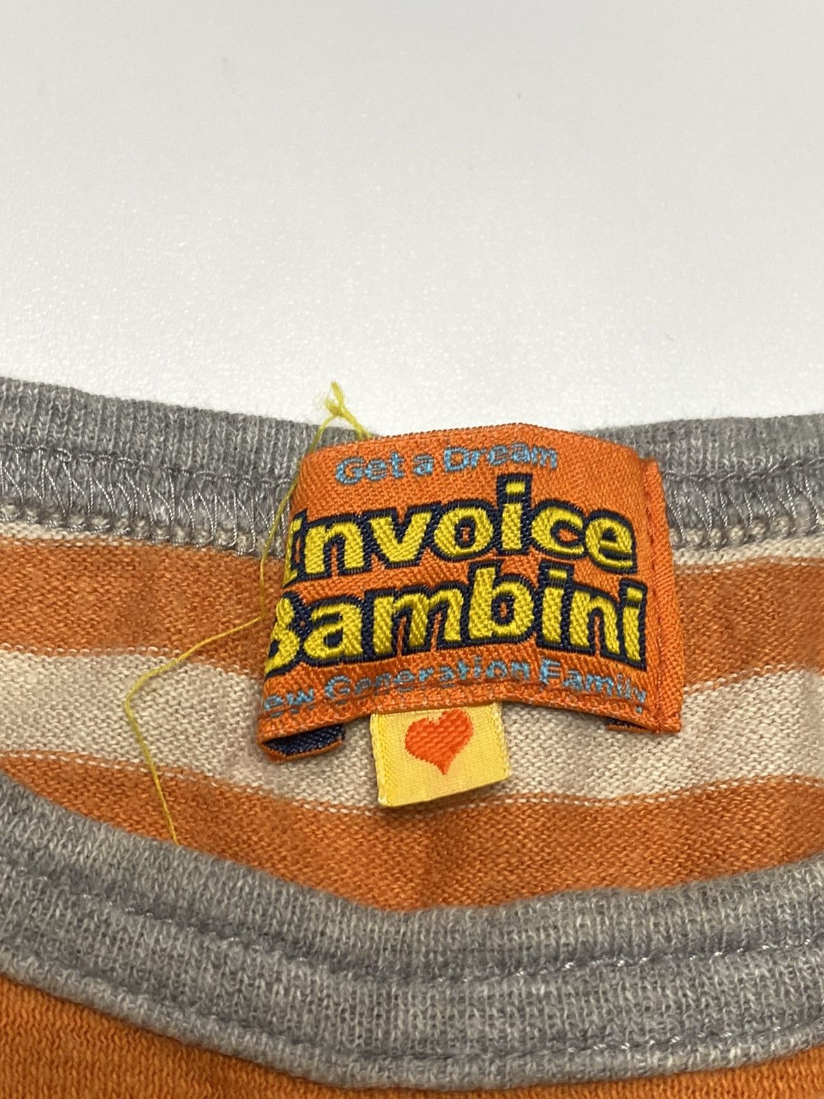 Japanese Brand 2000s Invoice Bambini - Stripped P-Man Baby Tee Size M / US 6-8 / IT 42-44 - 3 Thumbnail
