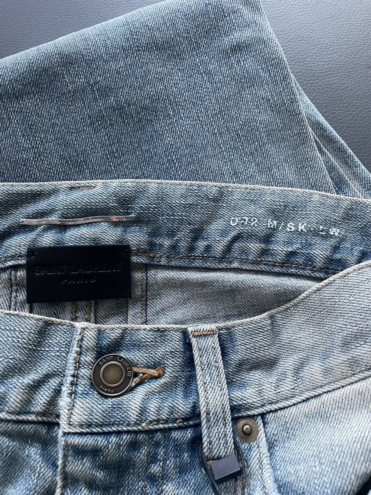 Hedi Slimane × Saint Laurent Paris × Yves Saint Laurent Brand NEW Runway Extremely Rare Hedi SS16 Trash Crash Denim Size US 28 / EU 44 - 22 Thumbnail