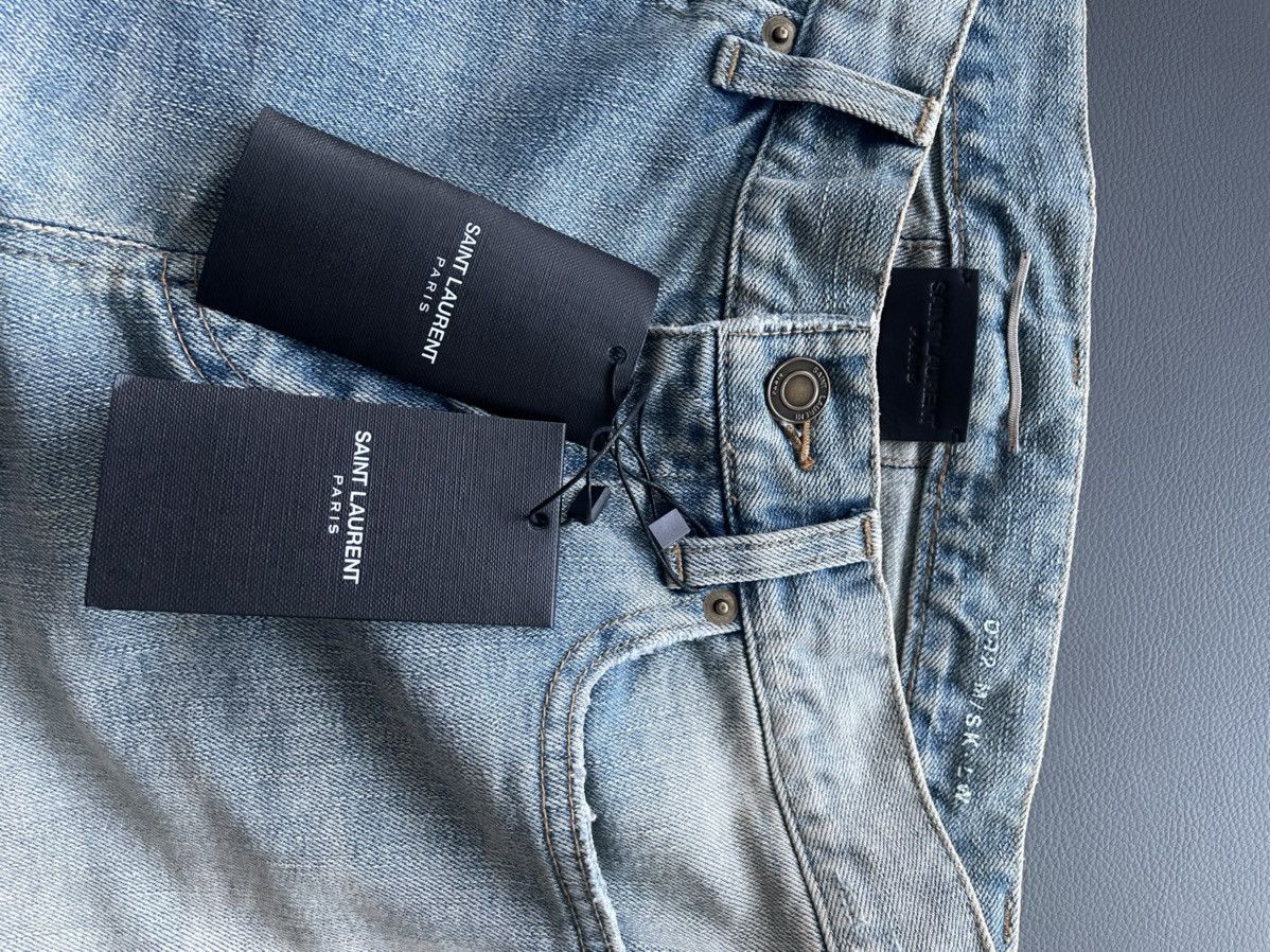 Hedi Slimane × Saint Laurent Paris × Yves Saint Laurent Brand NEW Runway Extremely Rare Hedi SS16 Trash Crash Denim Size US 28 / EU 44 - 11 Thumbnail