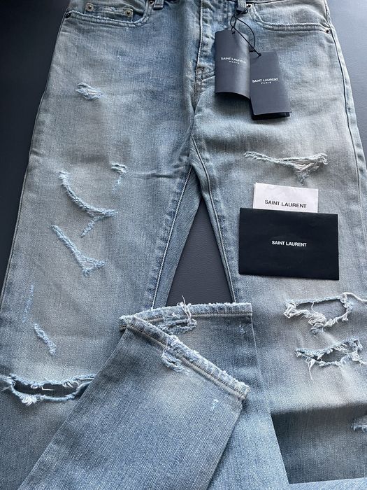 Saint laurent trash clearance denim