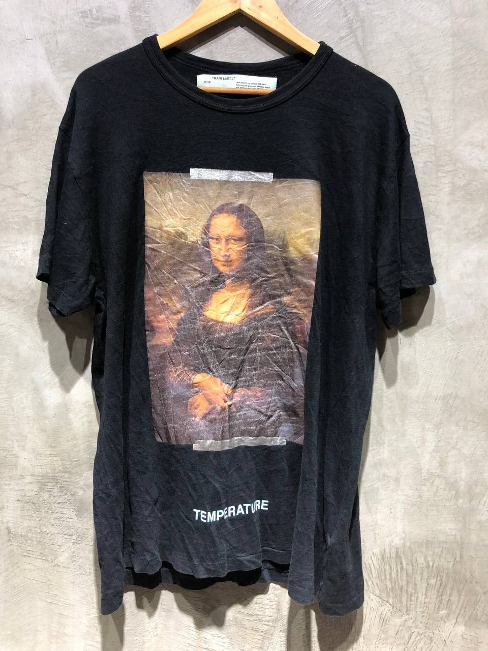 image of Off White Off-White Ss19 Mona Lisa Arrows Tee in Black, Men's (Size 2XL)