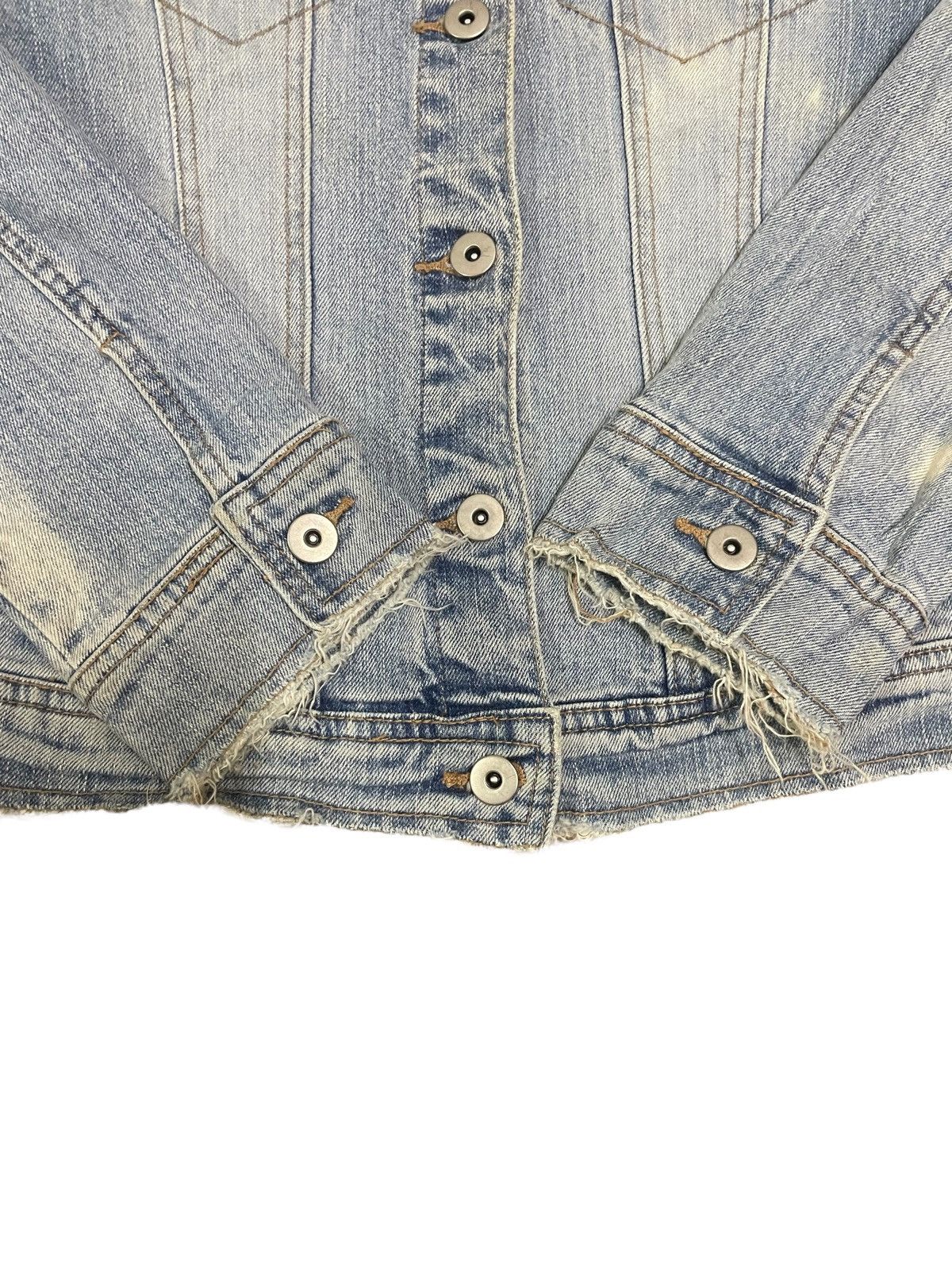 Beauty Beast Japanese Brand Womens Acid-Wash Denim Trucker Jacket Size S / US 4 / IT 40 - 6 Thumbnail