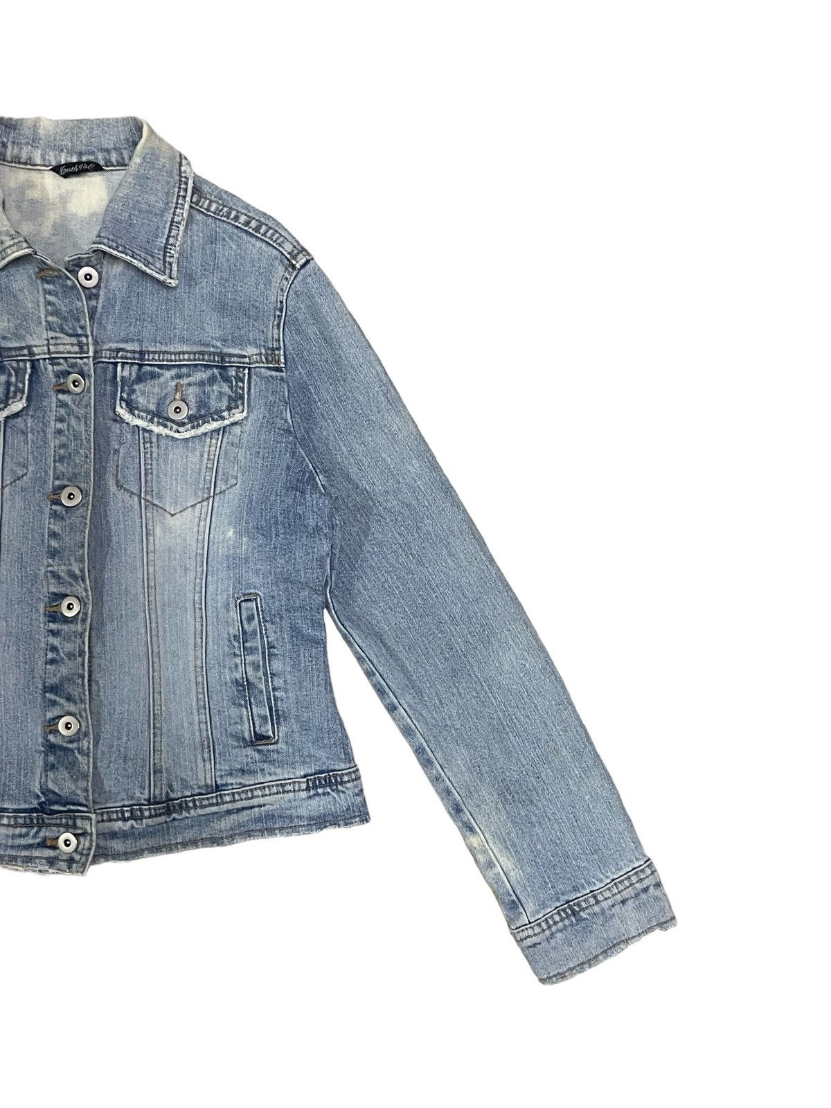 Beauty Beast Japanese Brand Womens Acid-Wash Denim Trucker Jacket Size S / US 4 / IT 40 - 4 Thumbnail