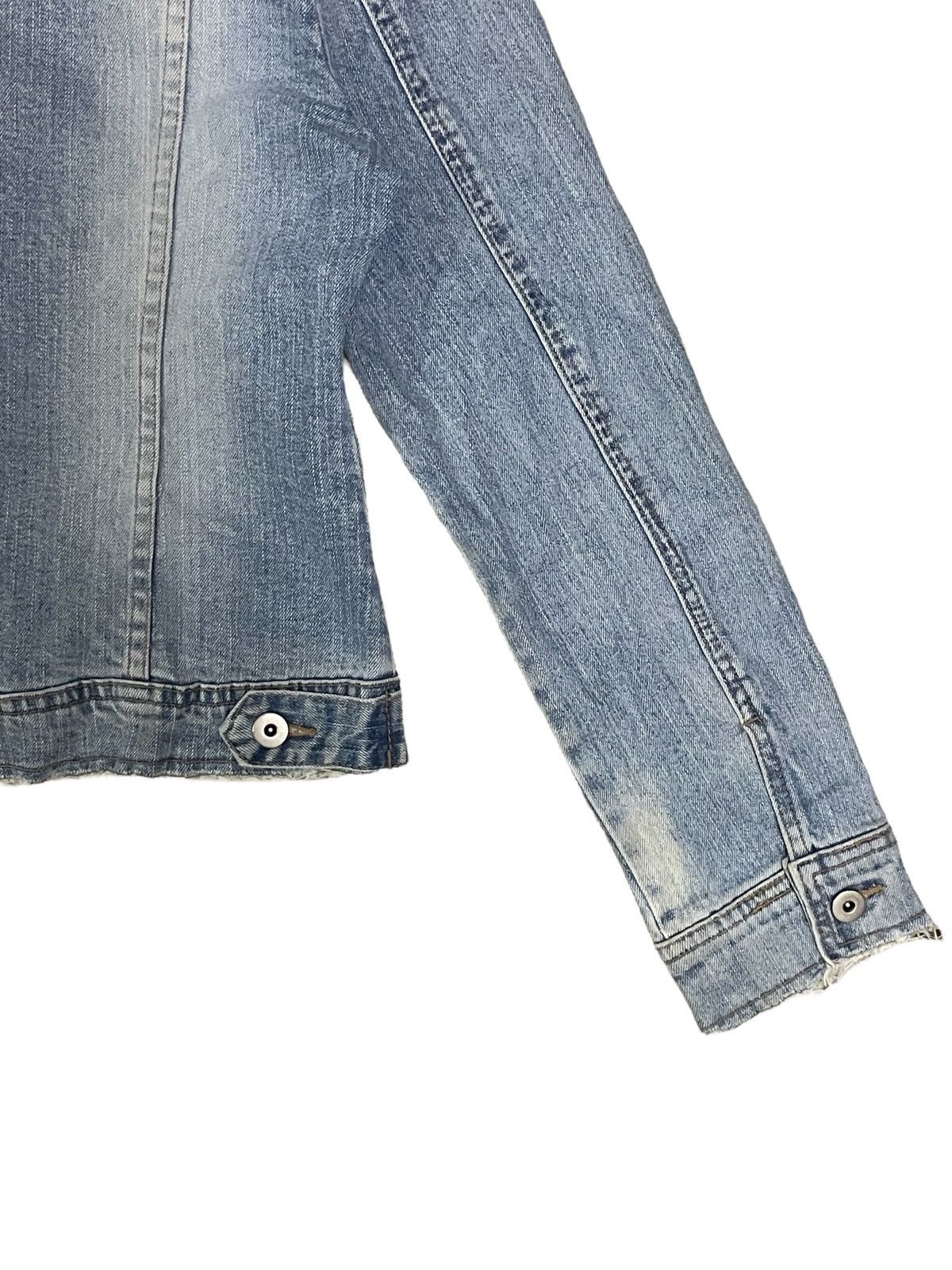 Beauty Beast Japanese Brand Womens Acid-Wash Denim Trucker Jacket Size S / US 4 / IT 40 - 10 Thumbnail