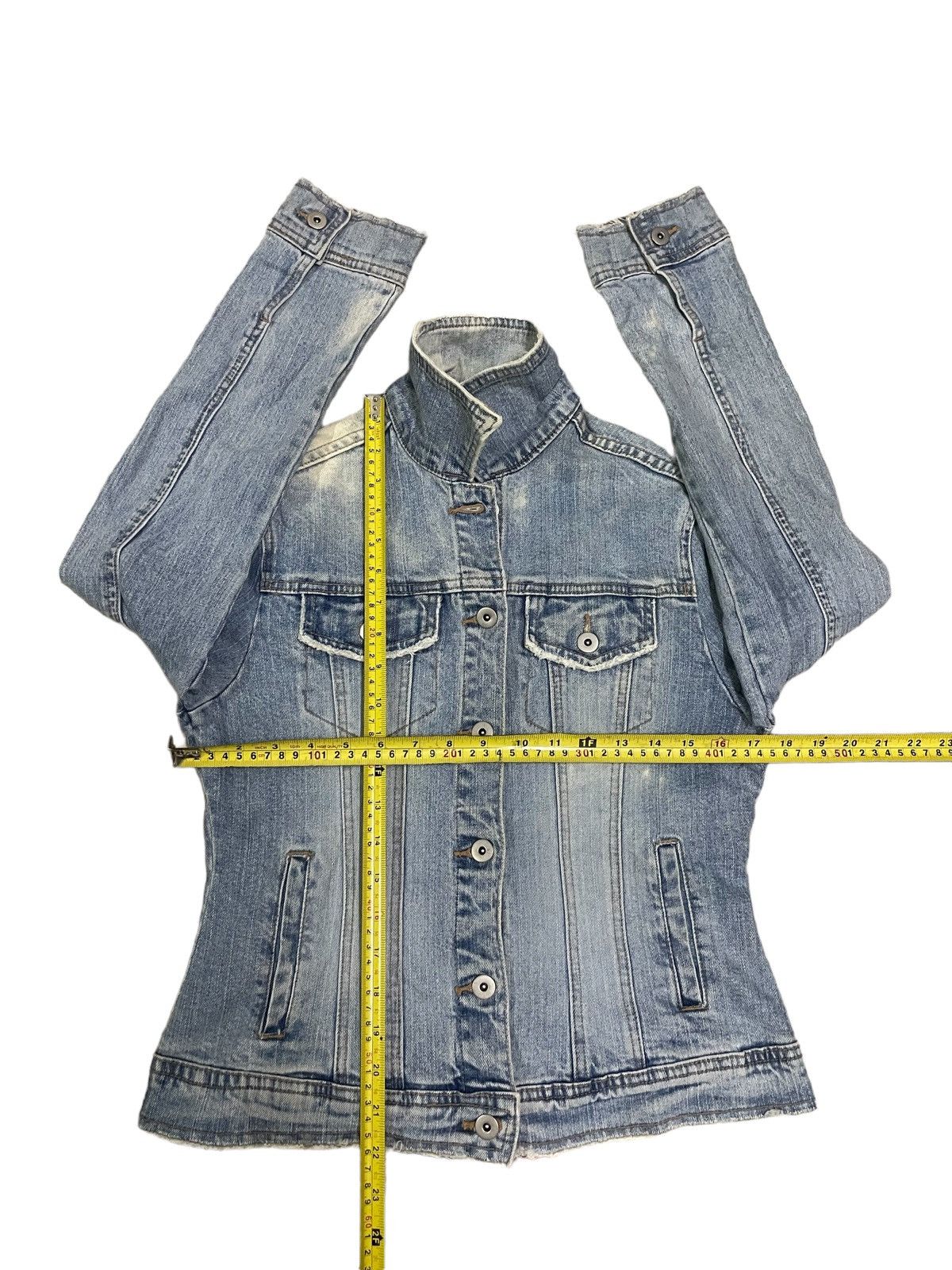 Beauty Beast Japanese Brand Womens Acid-Wash Denim Trucker Jacket Size S / US 4 / IT 40 - 13 Thumbnail