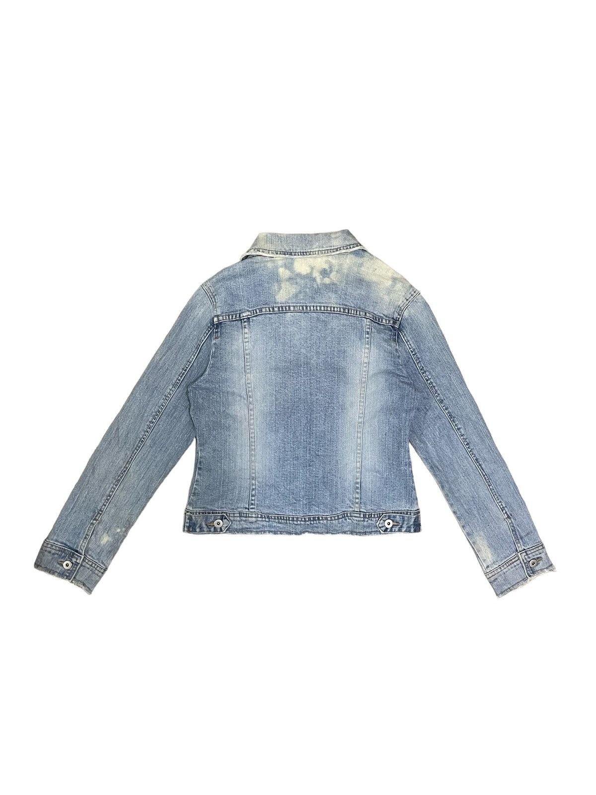 Beauty Beast Japanese Brand Womens Acid-Wash Denim Trucker Jacket Size S / US 4 / IT 40 - 9 Thumbnail