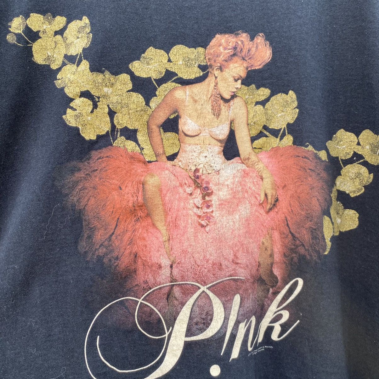 Band Tees Thrashed Faded Vintage Y2K Pink American Singer ERD GRUNGE T Size US XL / EU 56 / 4 - 5 Thumbnail