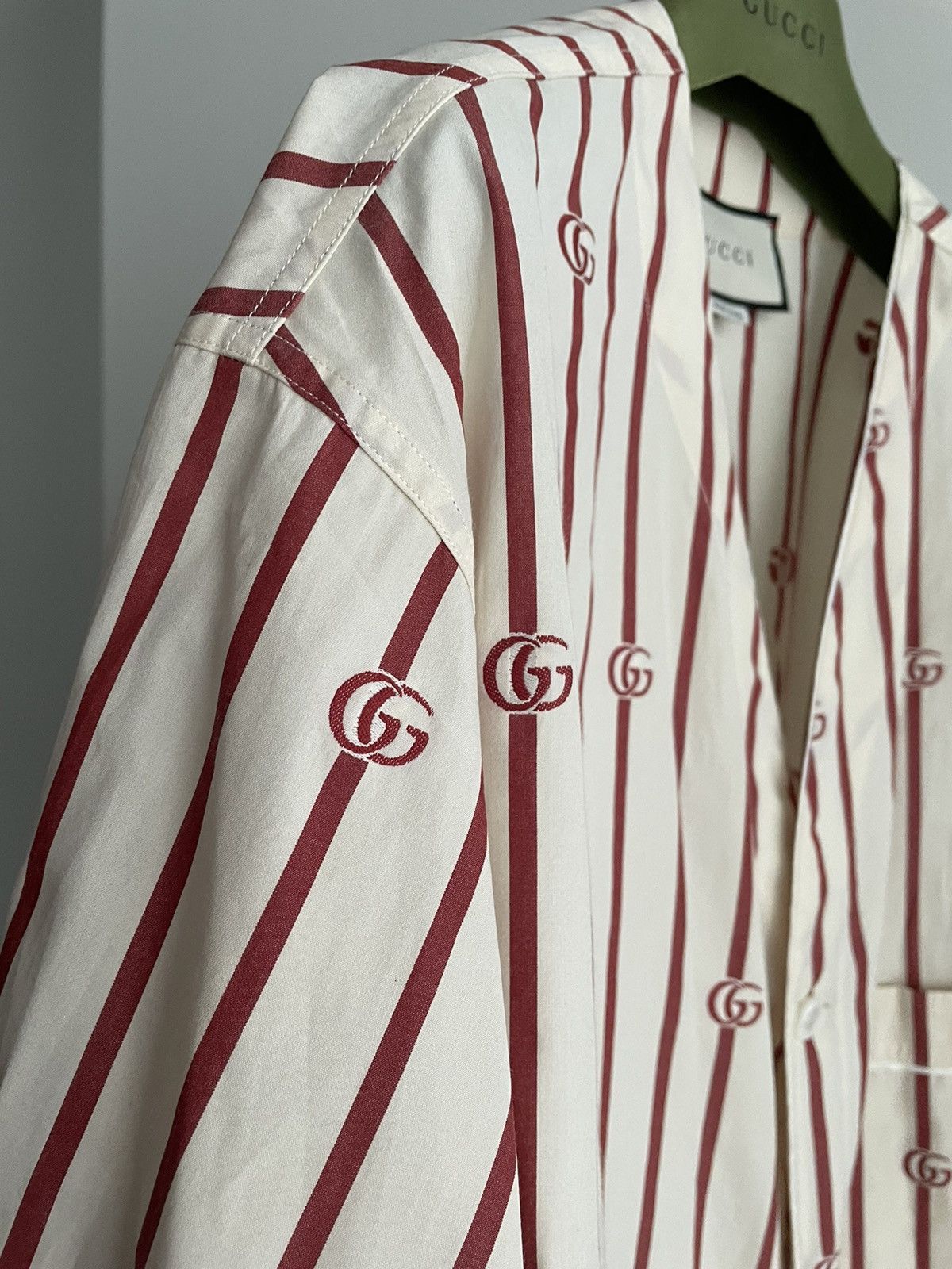 Gucci Rare Super Runway Brand NEW Interlocking GG Logo Shirt Size US XL / EU 56 / 4 - 15 Thumbnail
