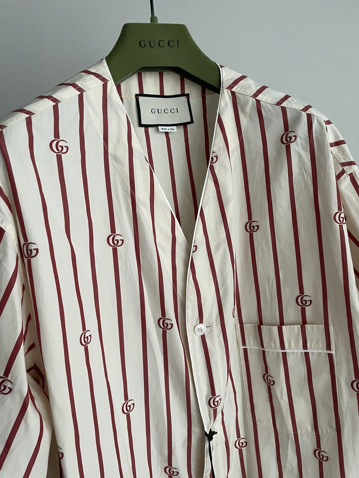 Gucci Rare Super Runway Brand NEW Interlocking GG Logo Shirt Size US XL / EU 56 / 4 - 12 Thumbnail