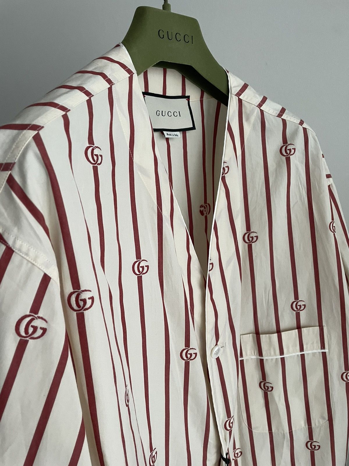 Gucci Rare Super Runway Brand NEW Interlocking GG Logo Shirt Size US XL / EU 56 / 4 - 14 Thumbnail