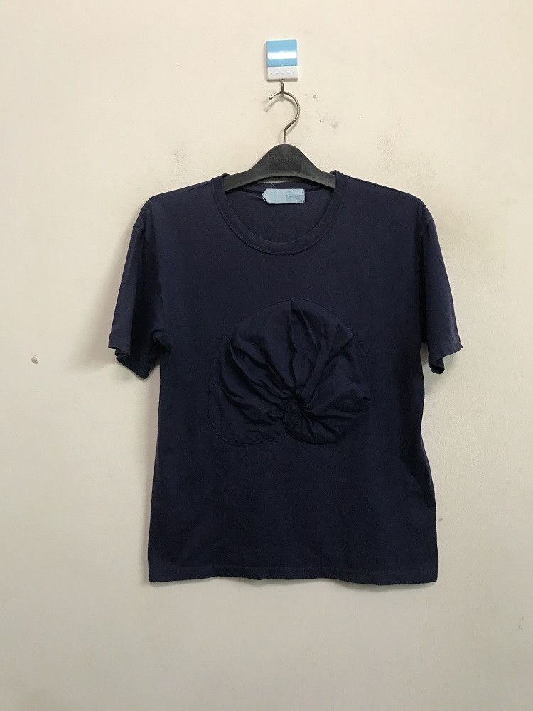 Issey Miyake Vintage I.S Issey Miyake Unique Design Blue t shirt Size US M / EU 48-50 / 2 - 1 Thumbnail