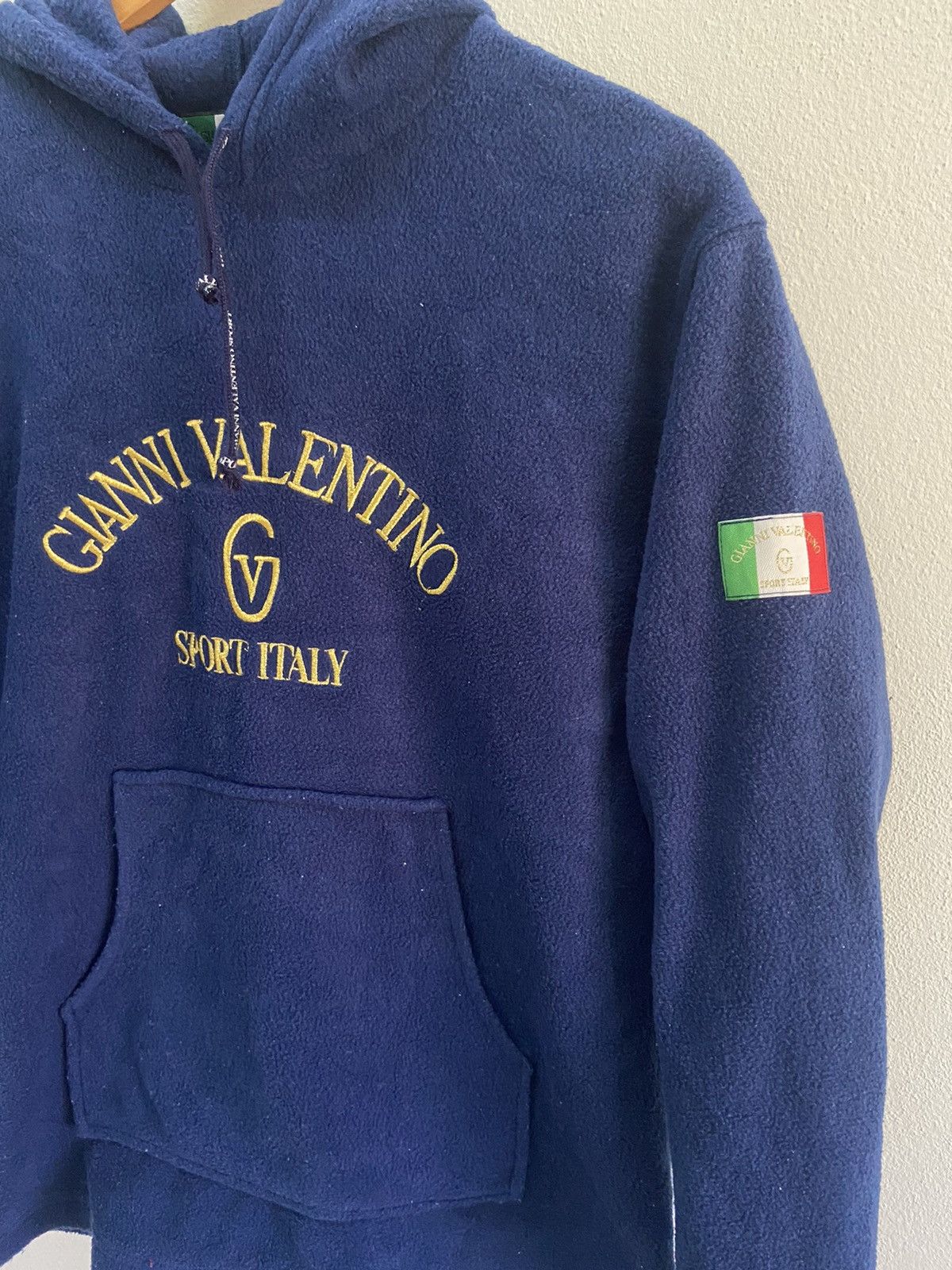 Gianni Valentino × Valentino Gianni Valentino Big Logo Fleece Hoodie Size US M / EU 48-50 / 2 - 3 Thumbnail
