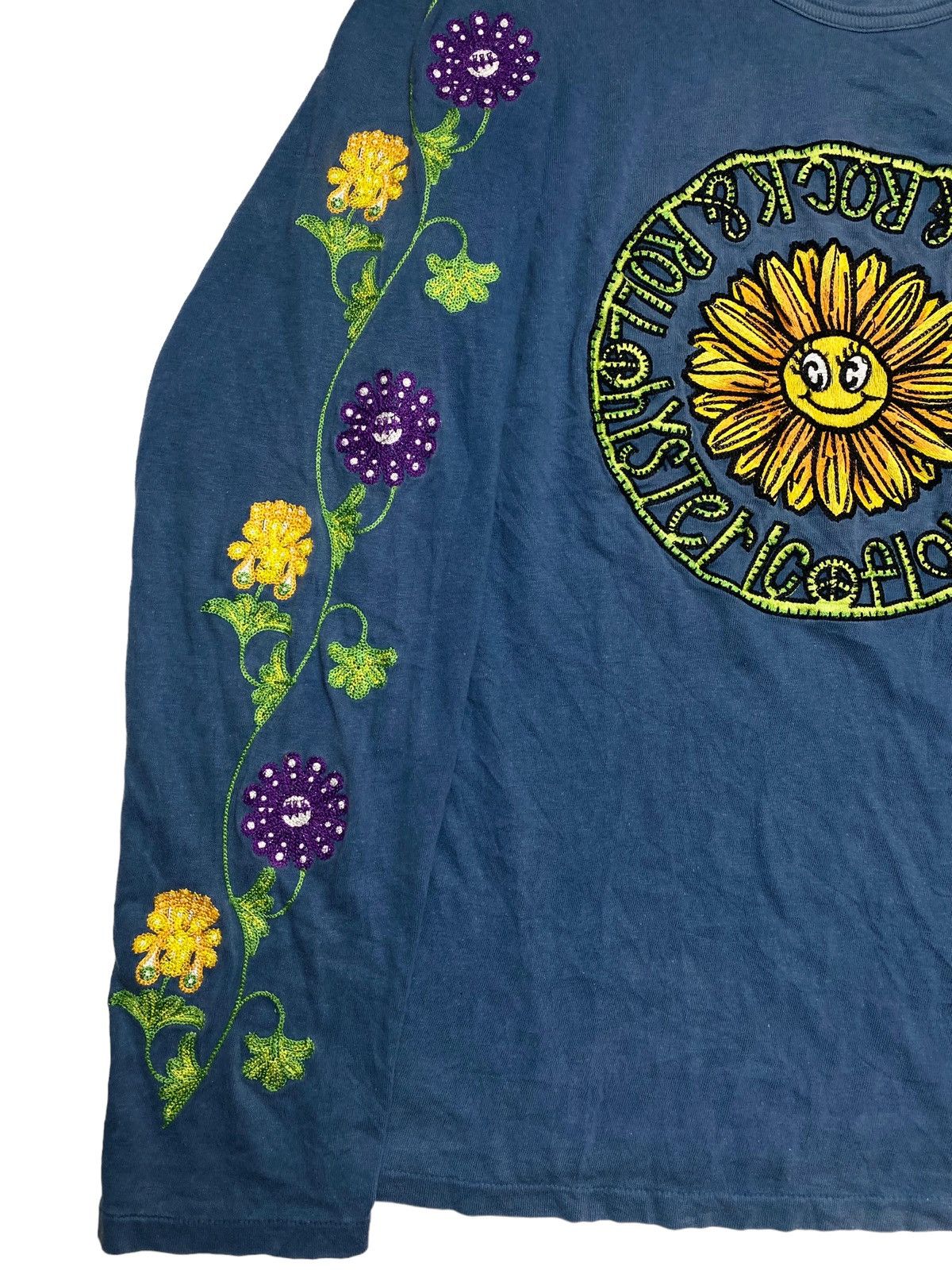 Hysteric Glamour 1980s Hysteric - Drug & Rock’n Roll Embroidery Flower LS Size US L / EU 52-54 / 3 - 2 Thumbnail