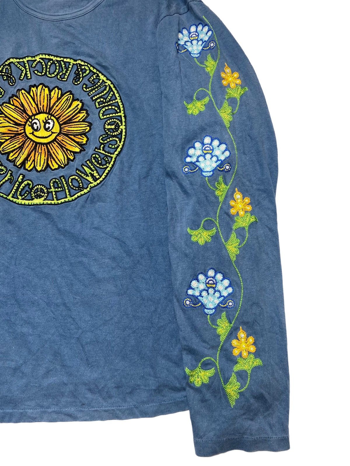 Hysteric Glamour 1980s Hysteric - Drug & Rock’n Roll Embroidery Flower LS Size US L / EU 52-54 / 3 - 4 Thumbnail