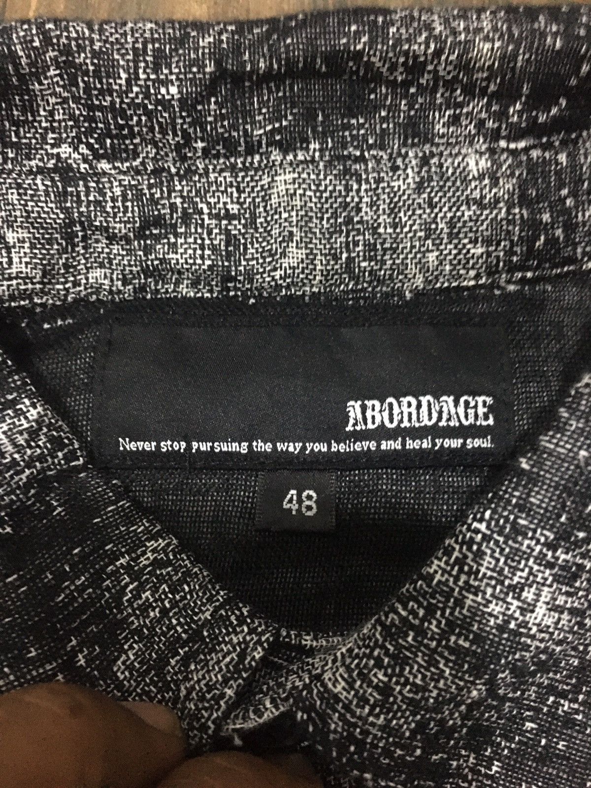 Japanese Brand ABORDAGE GEMSTONES SKULLS PUNK GOTHIC DESIGN SHIRT BUTTON Size US M / EU 48-50 / 2 - 6 Thumbnail