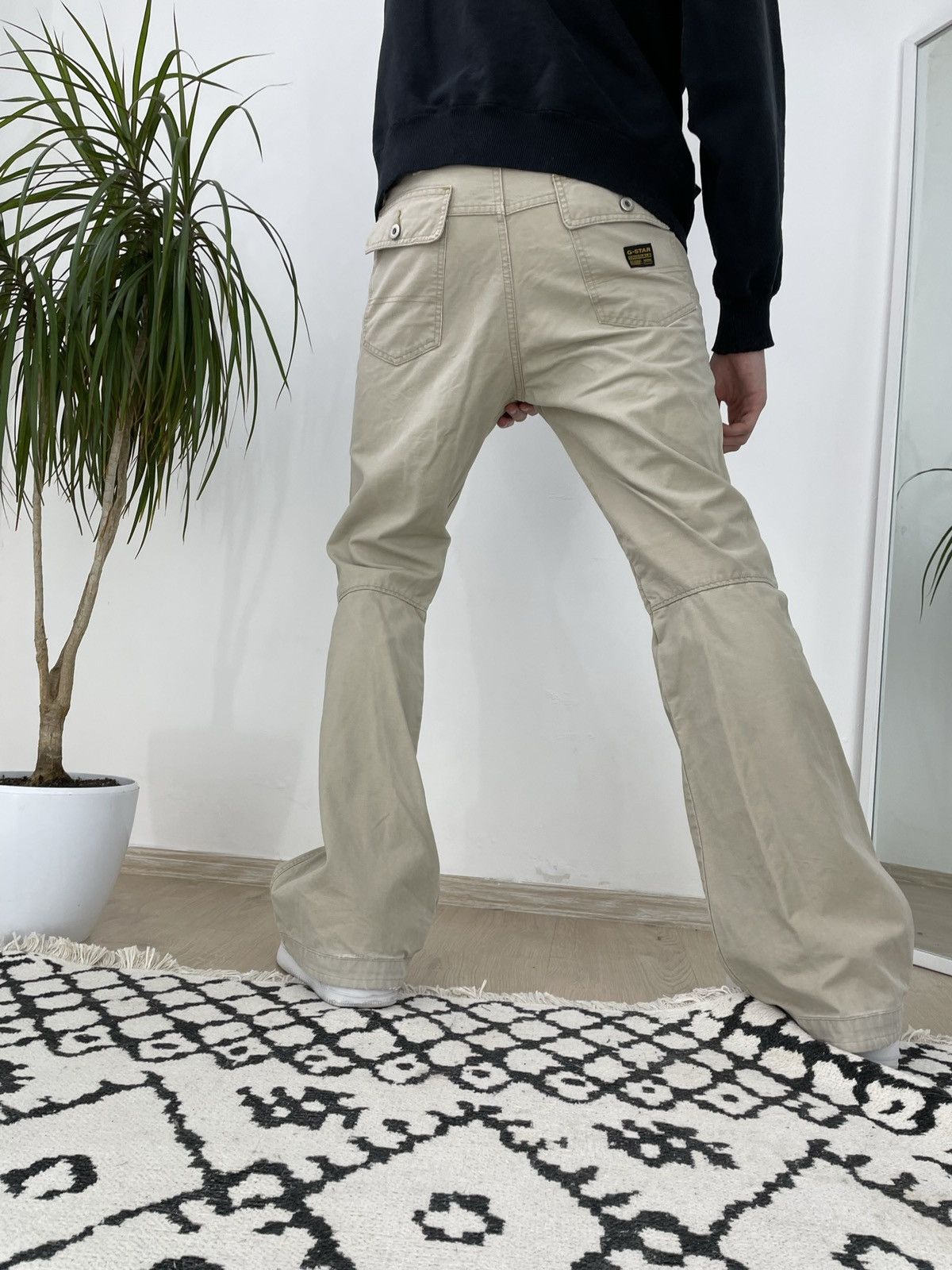 G-Star Vintage G Star Raw pants leg flare double knee Size US 32 / EU 48 - 16 Thumbnail