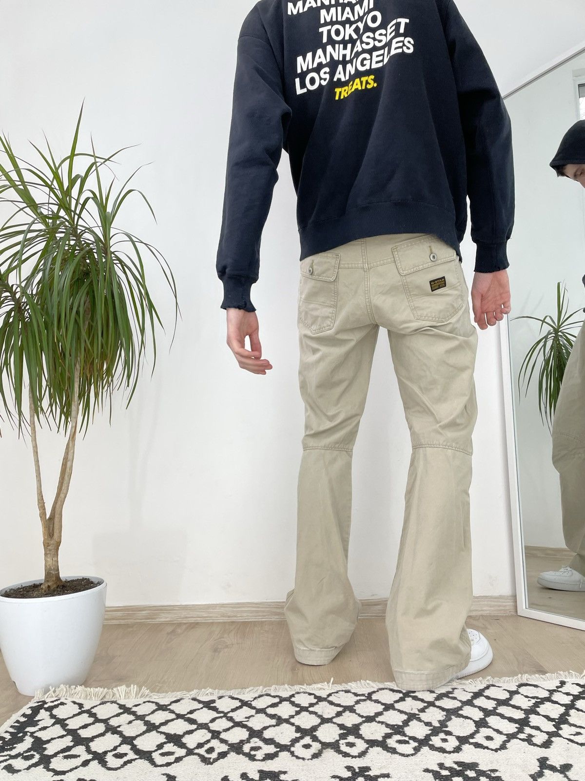 G-Star Vintage G Star Raw pants leg flare double knee Size US 32 / EU 48 - 2 Thumbnail