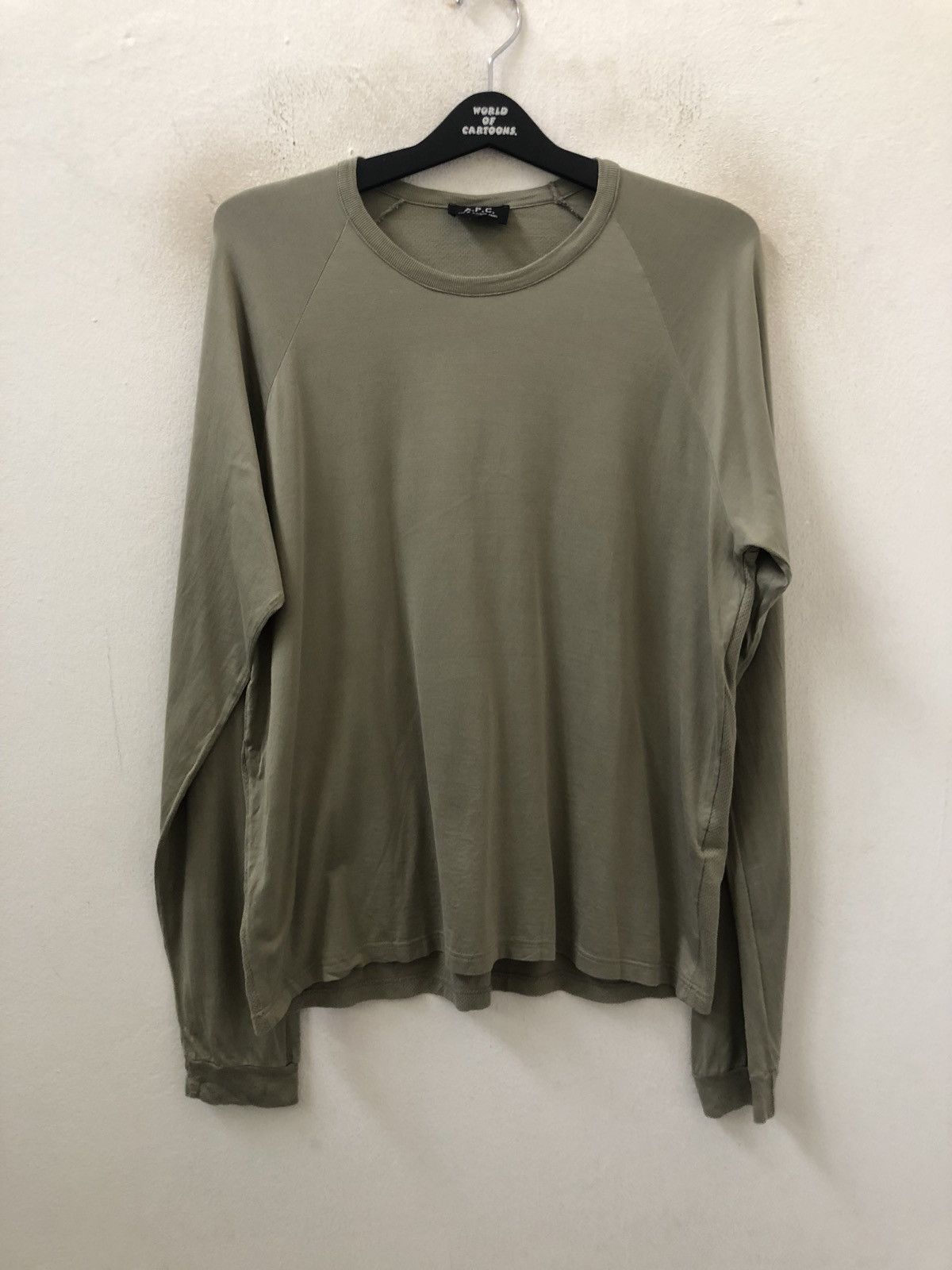 A.P.C. Vintage Made in France Hybrid Long Sleeve t shirt Size US L / EU 52-54 / 3 - 1 Thumbnail