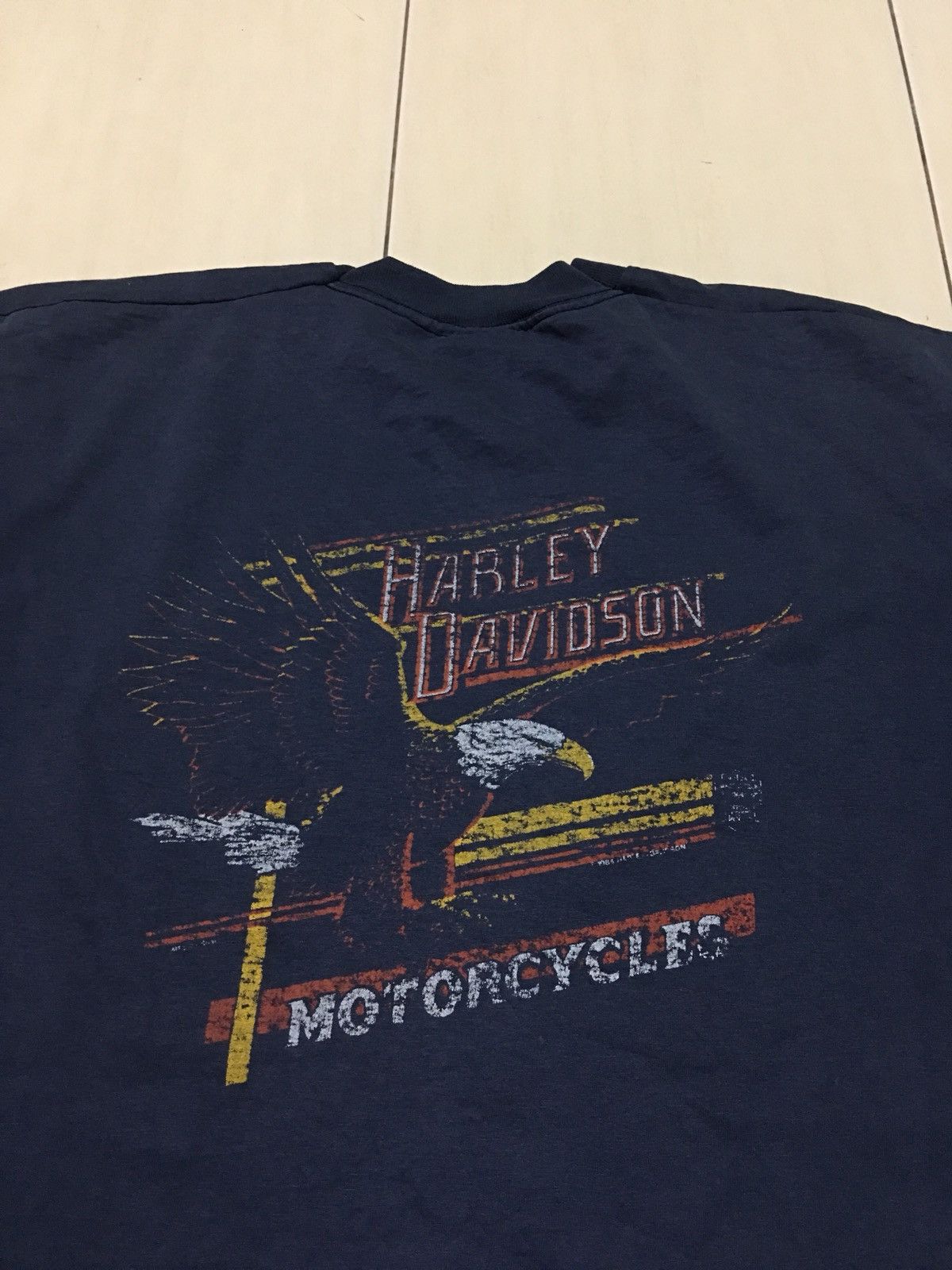 Harley Davidson × Vintage Vintage 80s harley davidson 3D emblem design shirt Size US XL / EU 56 / 4 - 7 Thumbnail