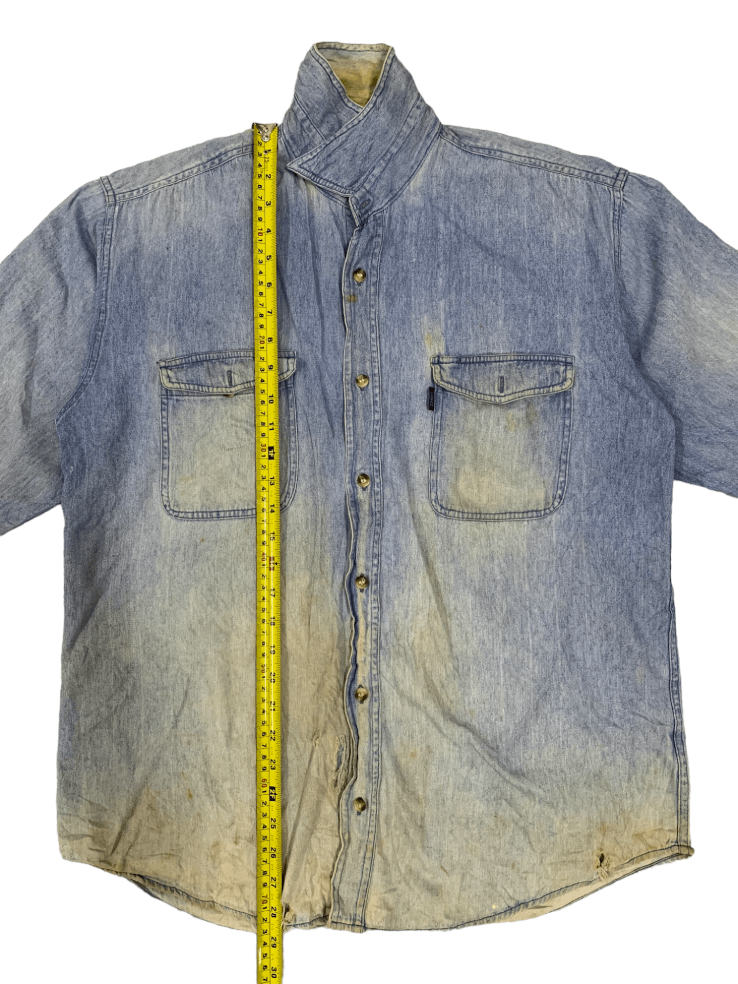 Japanese Brand SALES 🔥 Vintage Japanese Brand Faded Denim Style Button Up Size US M / EU 48-50 / 2 - 10 Thumbnail