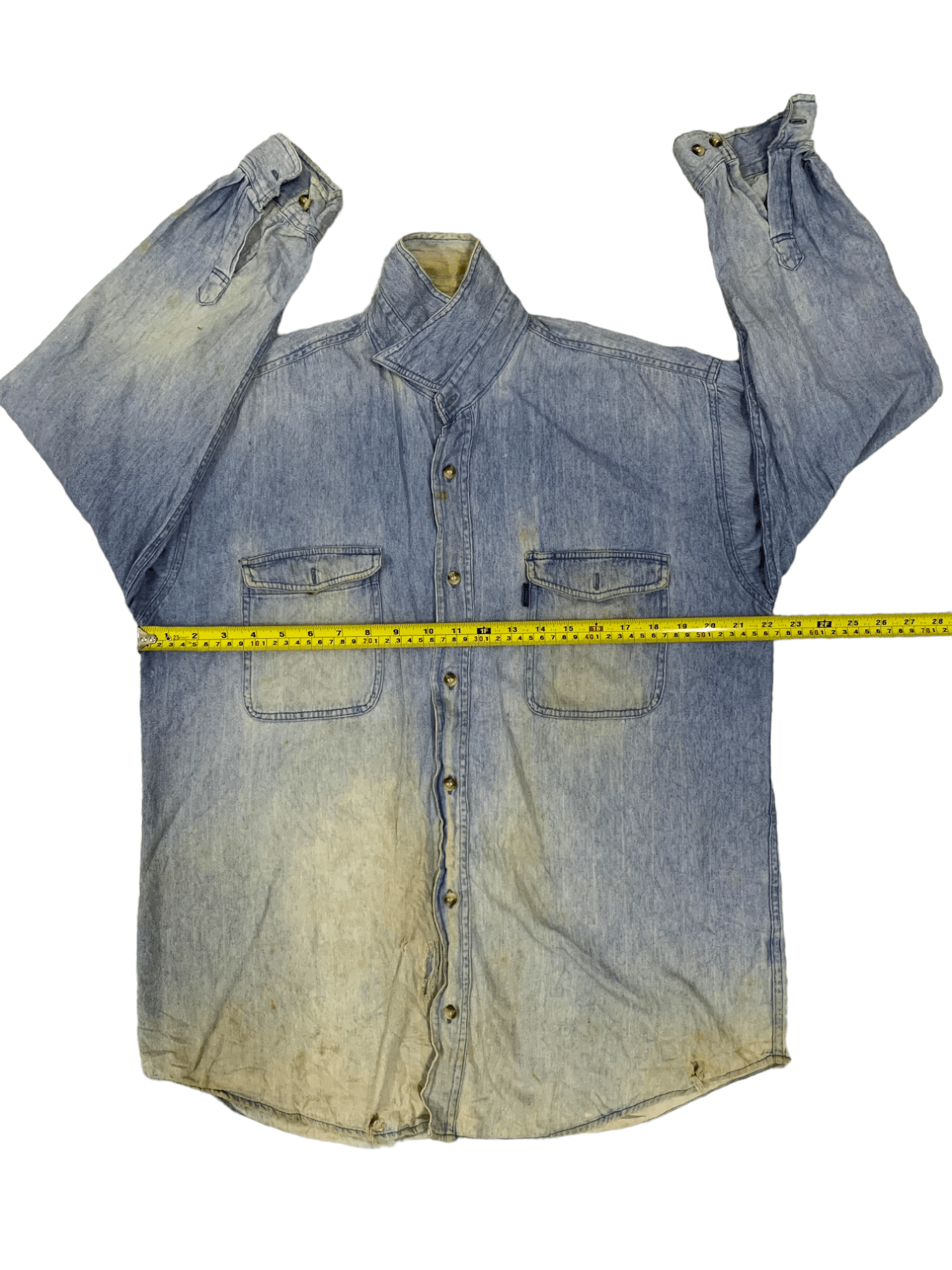 Japanese Brand SALES 🔥 Vintage Japanese Brand Faded Denim Style Button Up Size US M / EU 48-50 / 2 - 9 Thumbnail