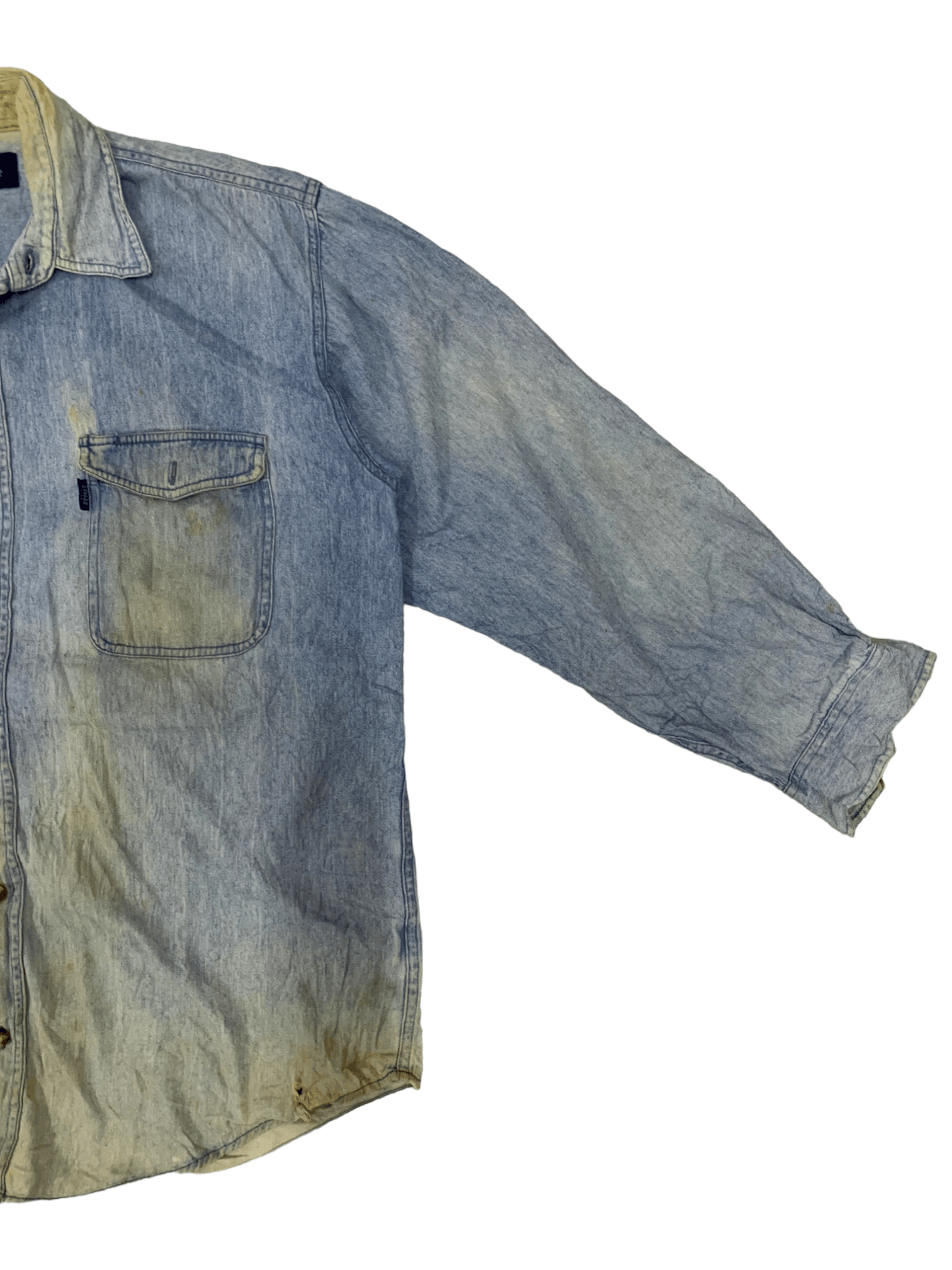 Japanese Brand SALES 🔥 Vintage Japanese Brand Faded Denim Style Button Up Size US M / EU 48-50 / 2 - 3 Thumbnail